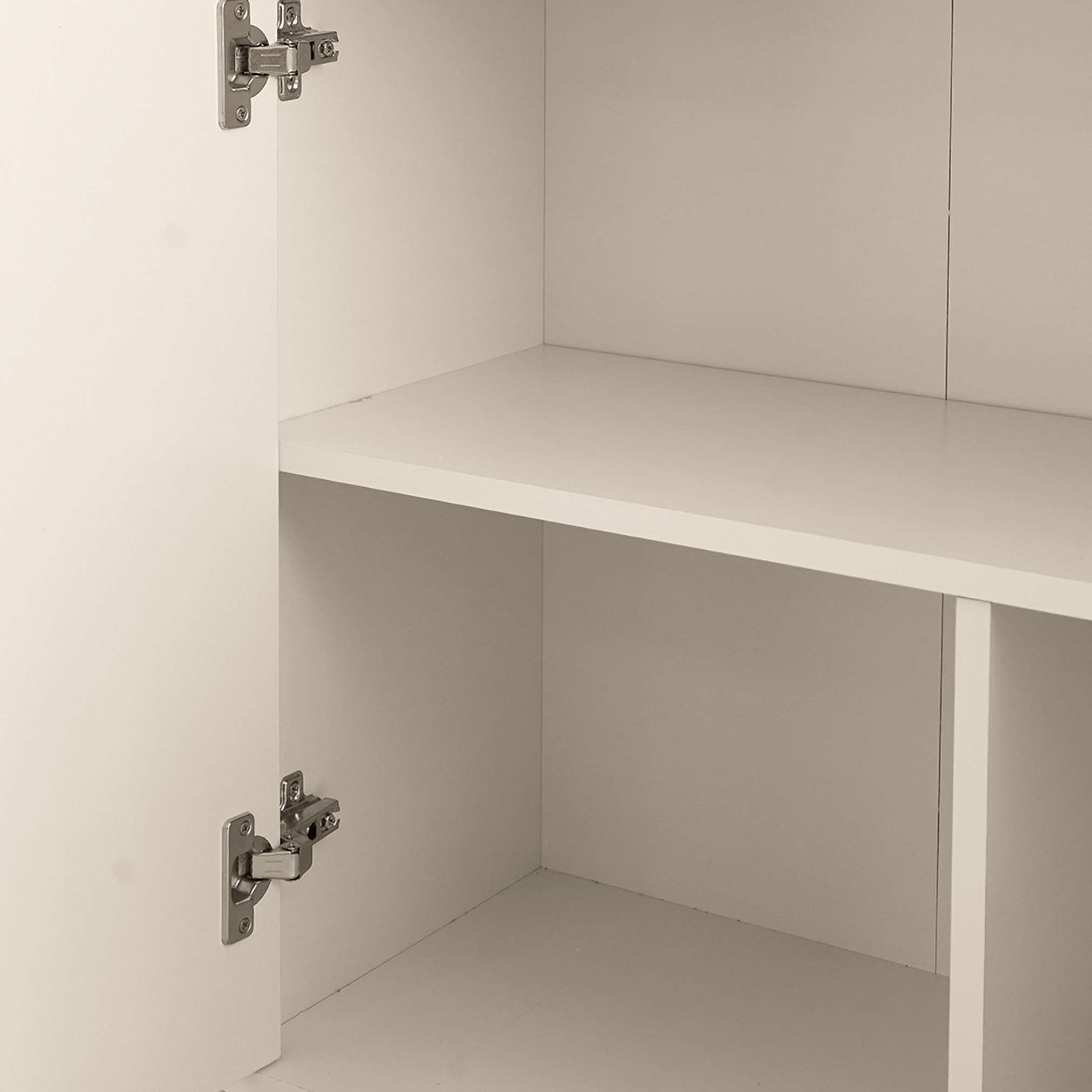 Frankfurt 6-Tier 2-Drawer Multipurpose Storage Unit with Panel and Acrylic Doors-hbxfurniture-office-bookcases-image-5