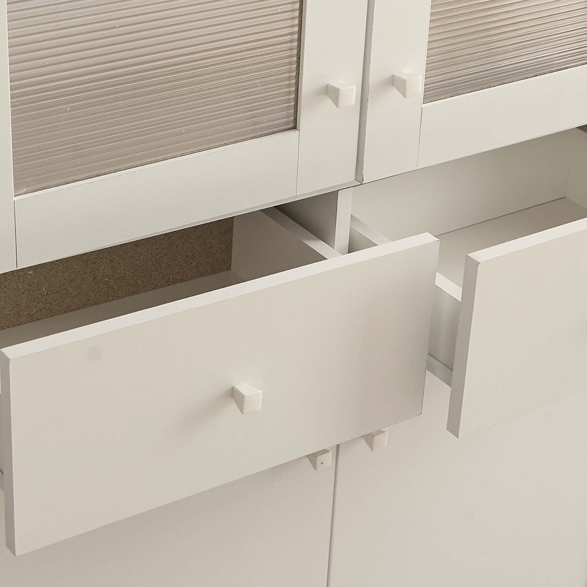 Frankfurt 6-Tier 2-Drawer Multipurpose Storage Unit with Panel and Acrylic Doors-hbxfurniture-office-bookcases-image-6