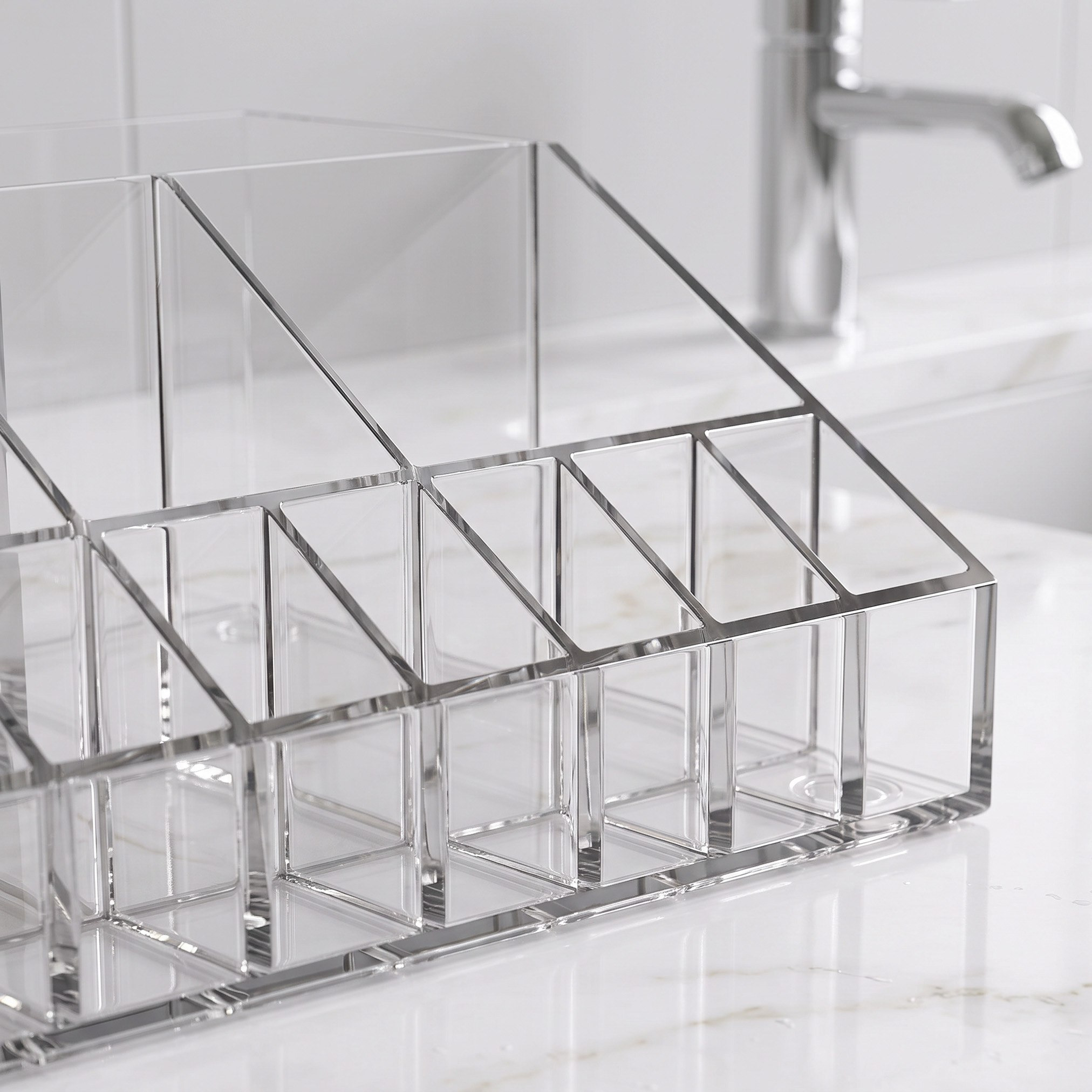 Stria Cosmetic Organiser - 25.80x18x10.20 cm-hbxbedroom-bedroomaccessories-jewelleryboxesandholders-image-2