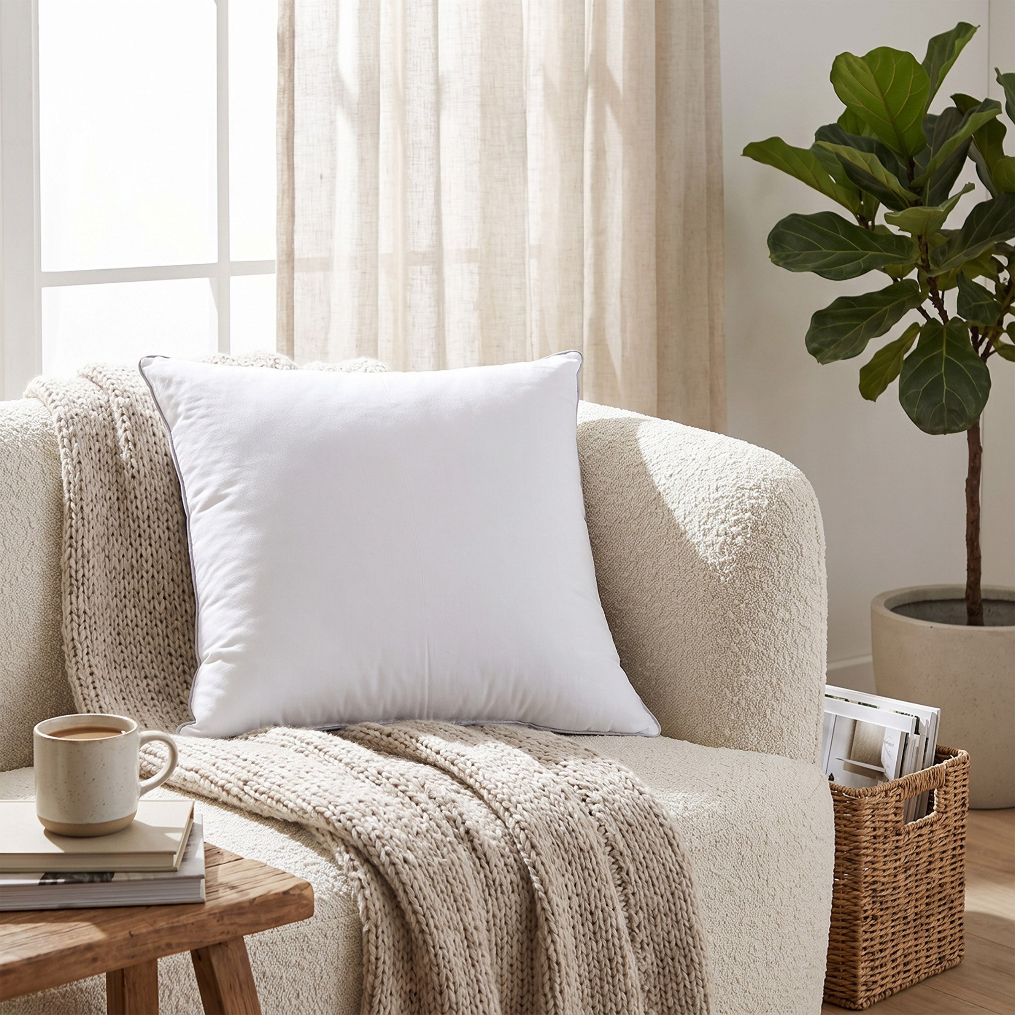 Luxury Down Alternative Cotton Filled Cushion - 45x45 cm-hbxhomeware-hbxbedroom-image-3