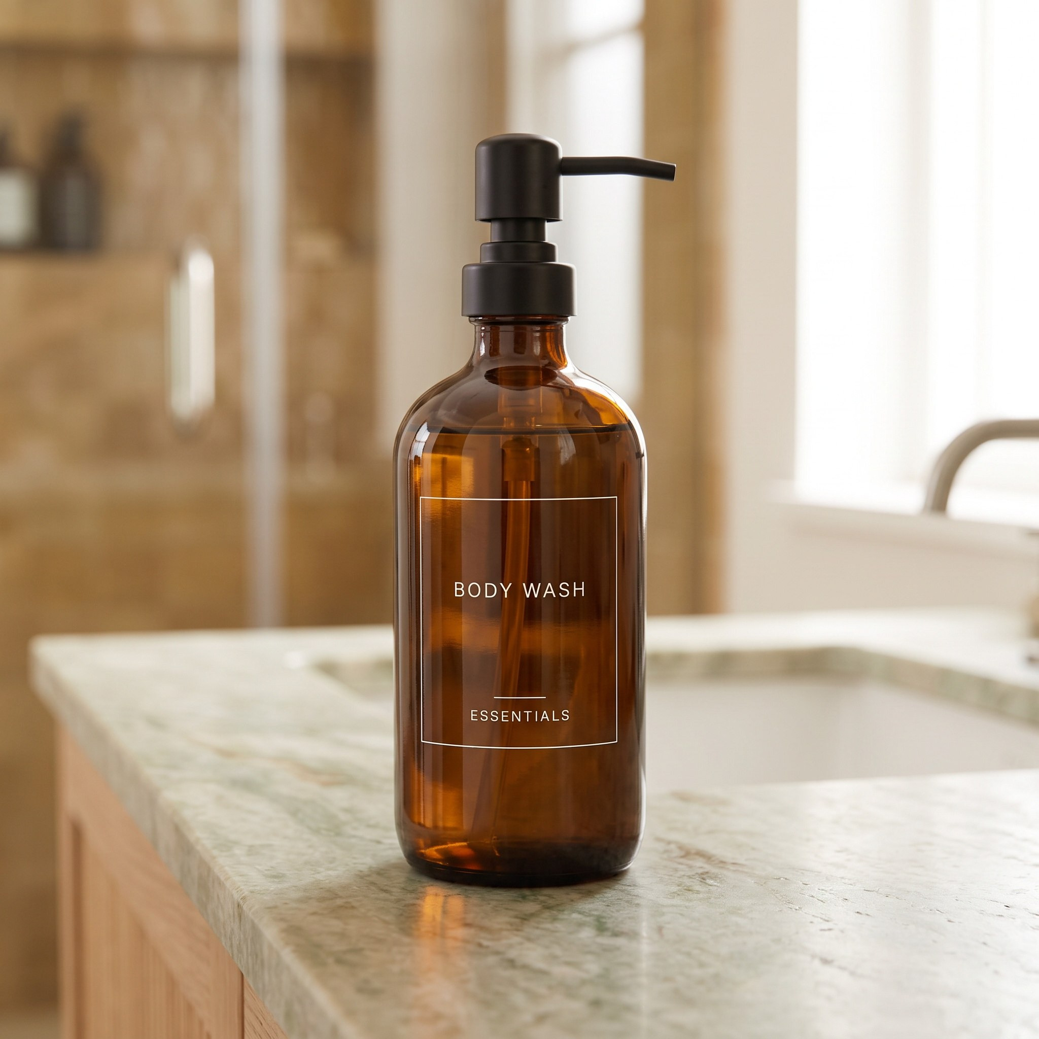 Elite Body Wash Dispenser - 500 ml-hbxdecorandfurnishings-bathroomaccessories-bathroomsets-image-1