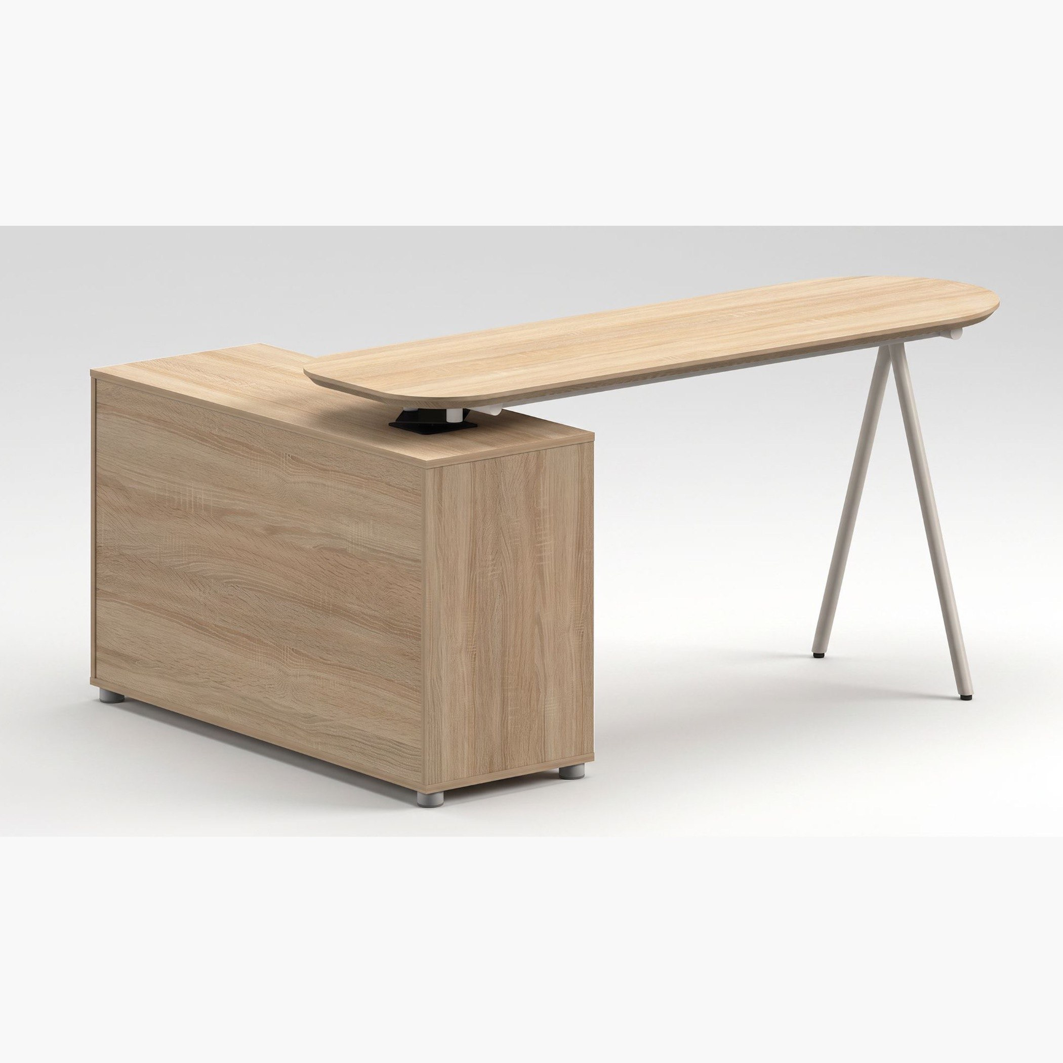 Rome Convertible 2-Door Corner Desk with Open Shelf-hbxfurniture-office-desks-image-7