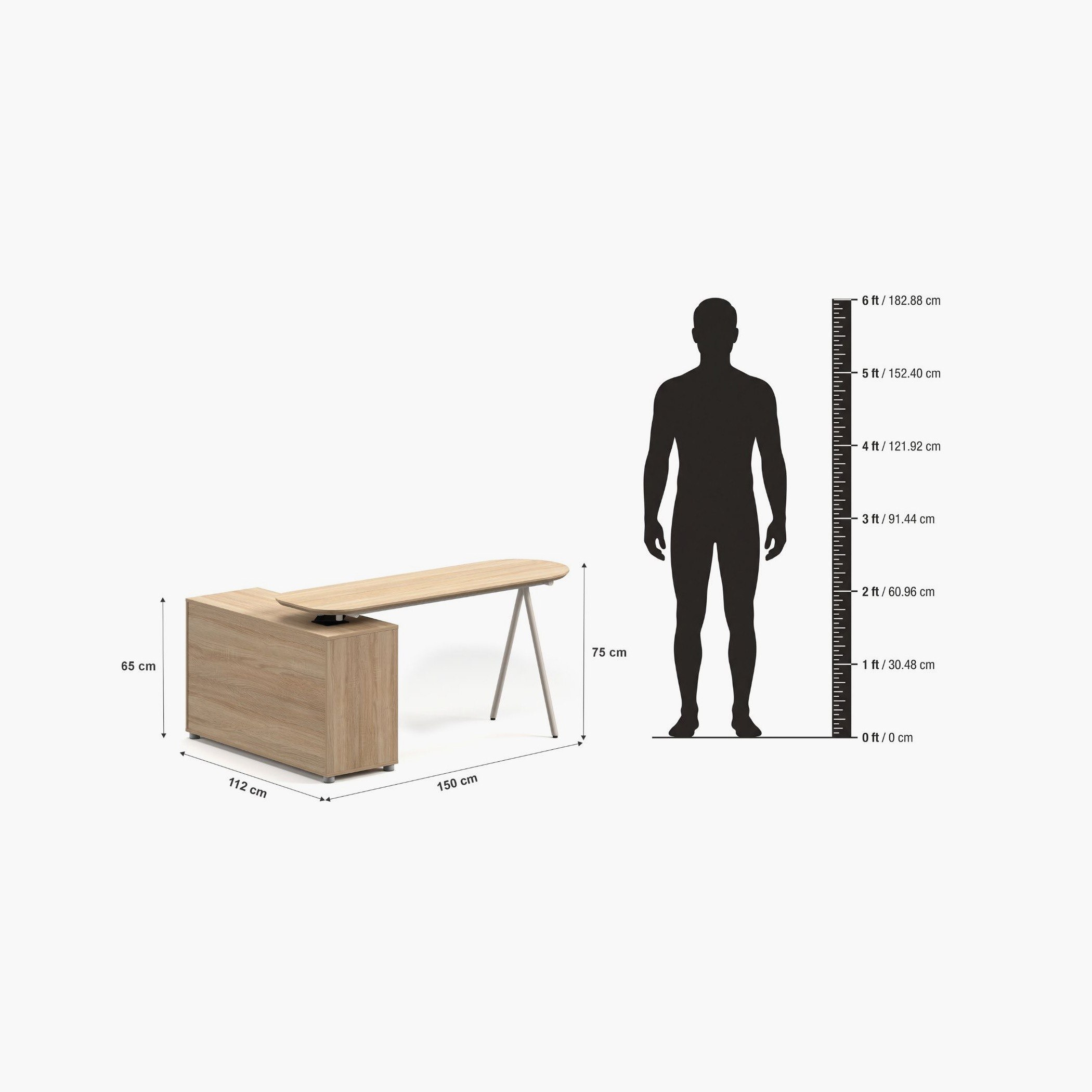 Rome Convertible 2-Door Corner Desk with Open Shelf-hbxfurniture-office-desks-image-8