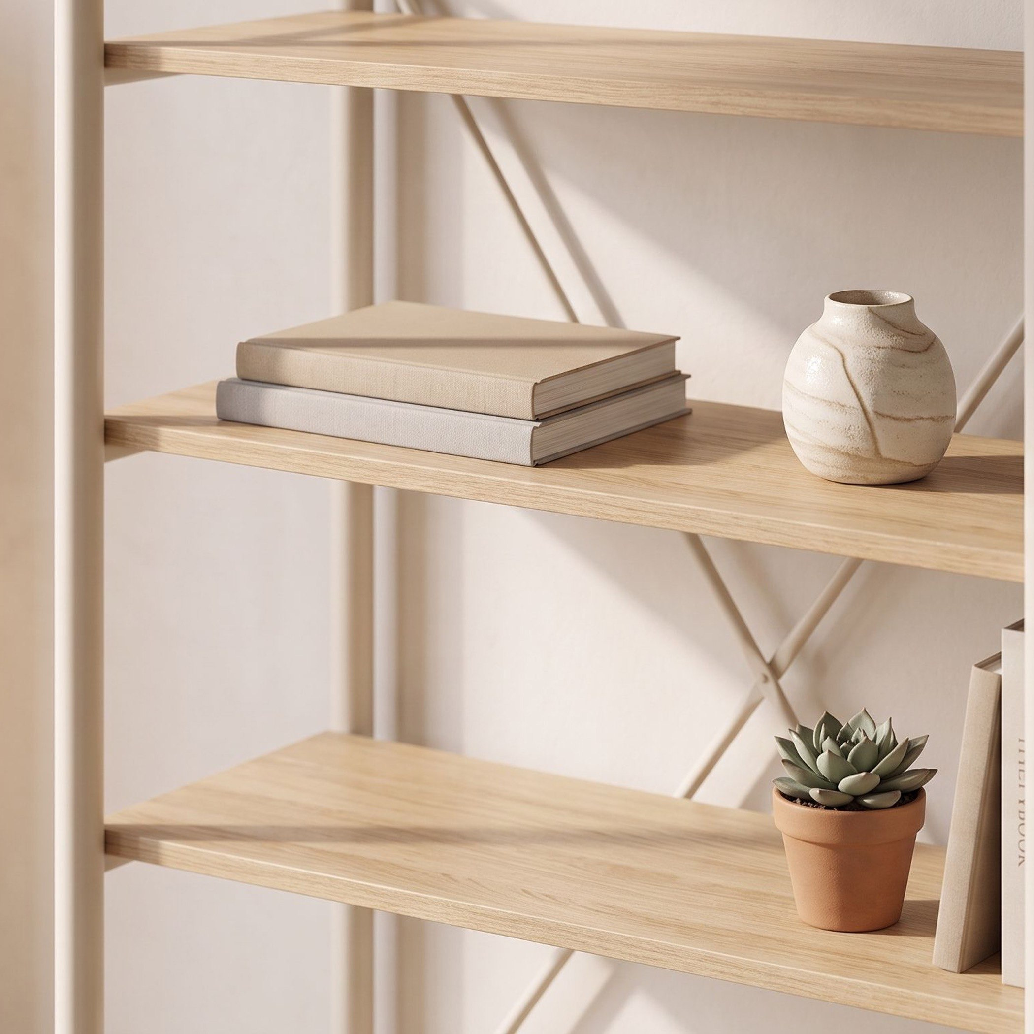 Rome 4-Tier Bookcase-hbxfurniture-office-bookcases-image-5