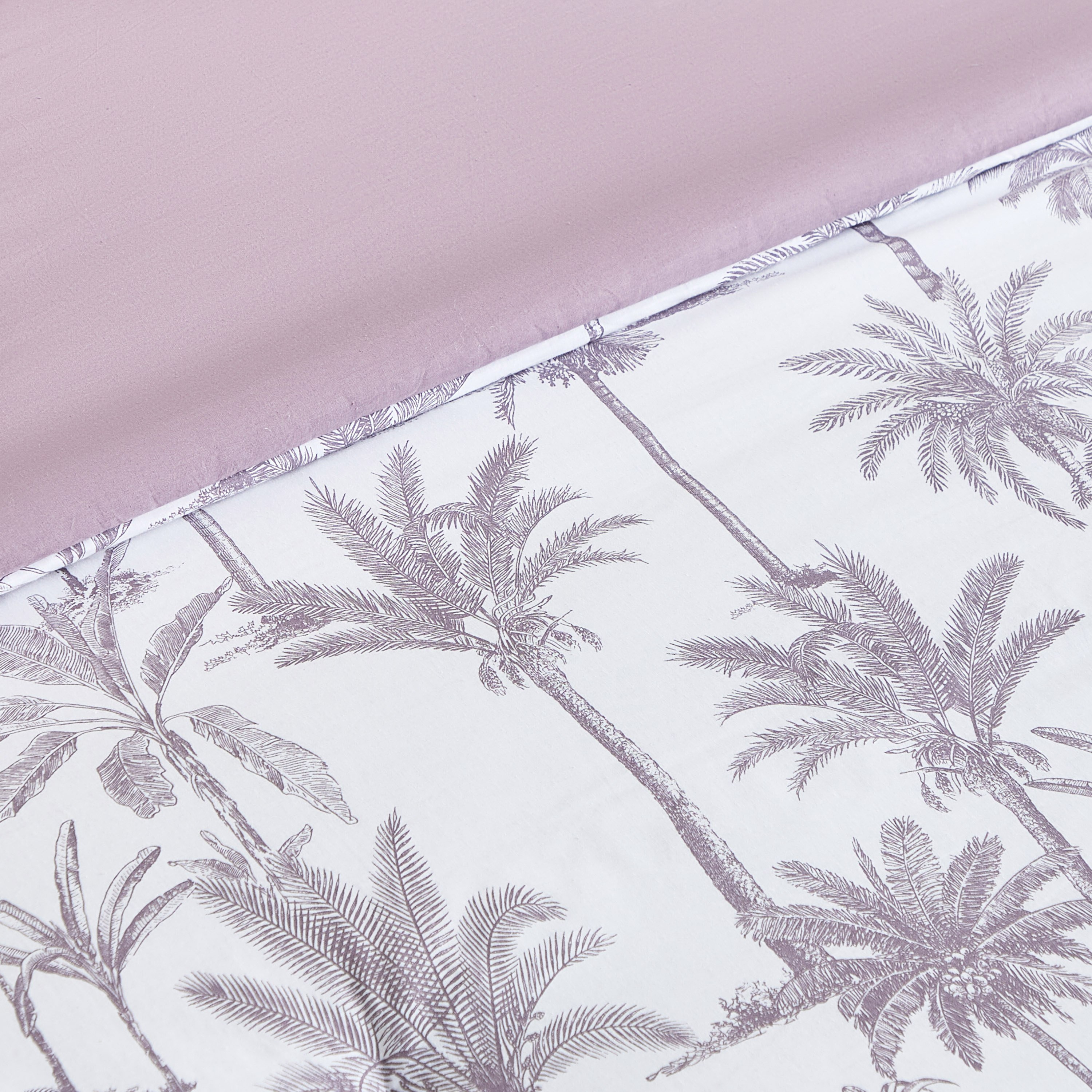 Madison 5-Piece Palm Forest Cotton Printed Super King Comforter Set - 240x240 cm-hbxhomeware-hbxbedroom-image-4