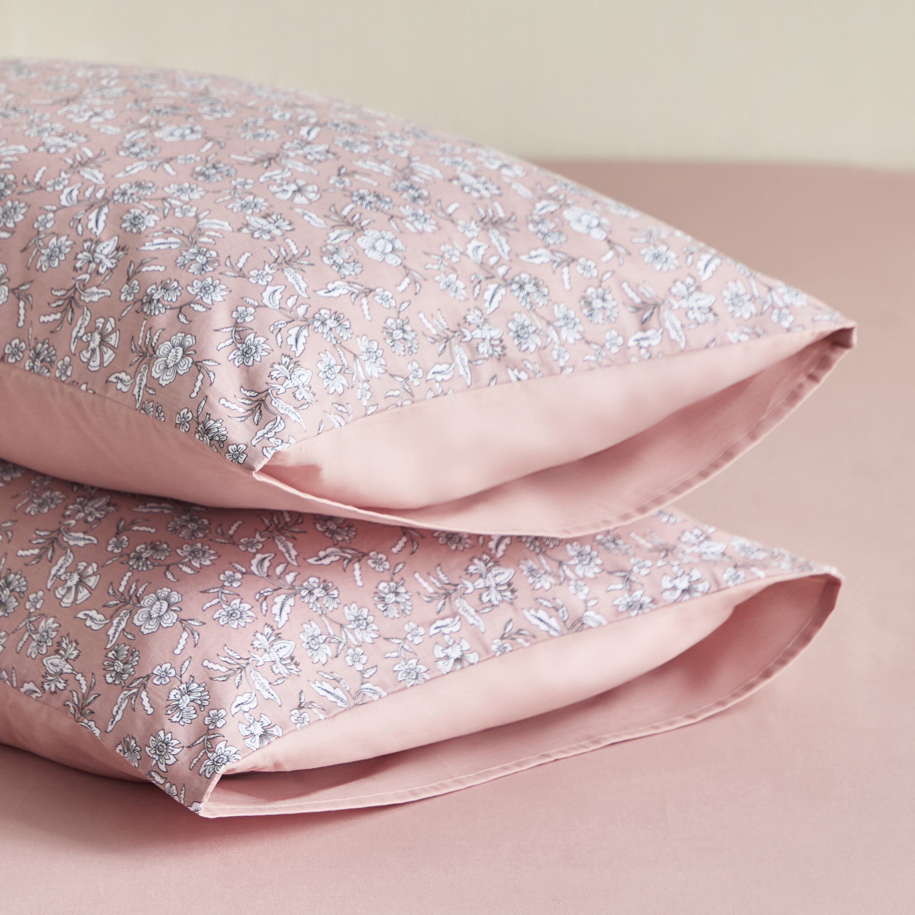 Valencia Block Flora BIAB Printed 5-Piece Cotton Twin Comforter Set - 160x220 cm-hbxhomeware-hbxbedroom-image-6