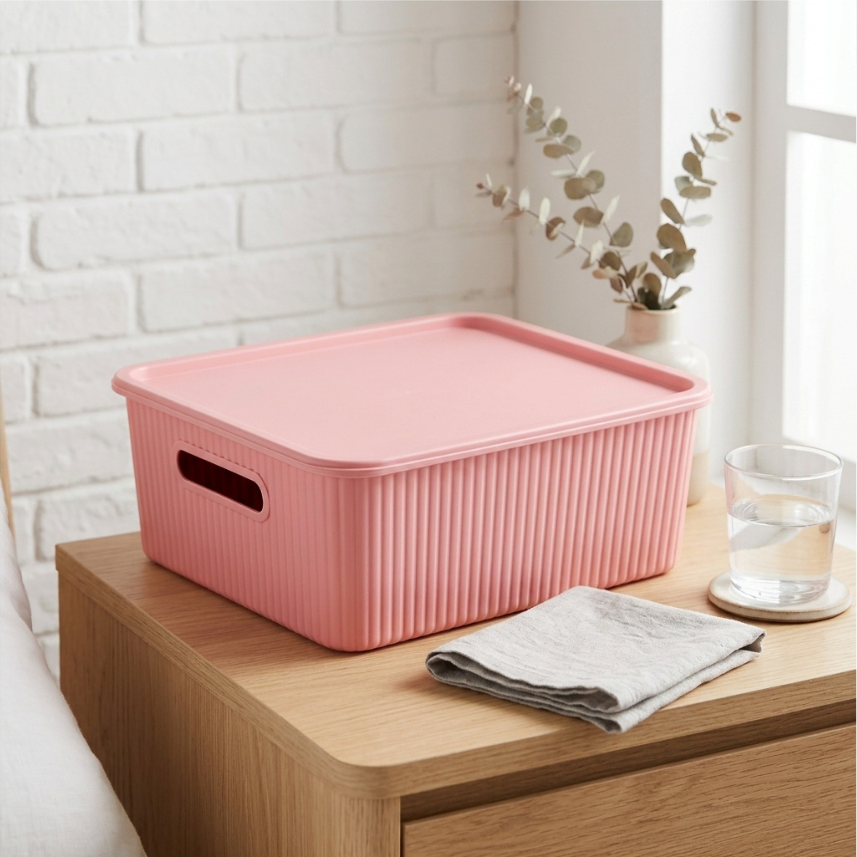 Jean Storage Basket with Lid - 35.4x29.2x13.2 cm-hbxhomeware-kidsessentials-kidsorganiser-image-1