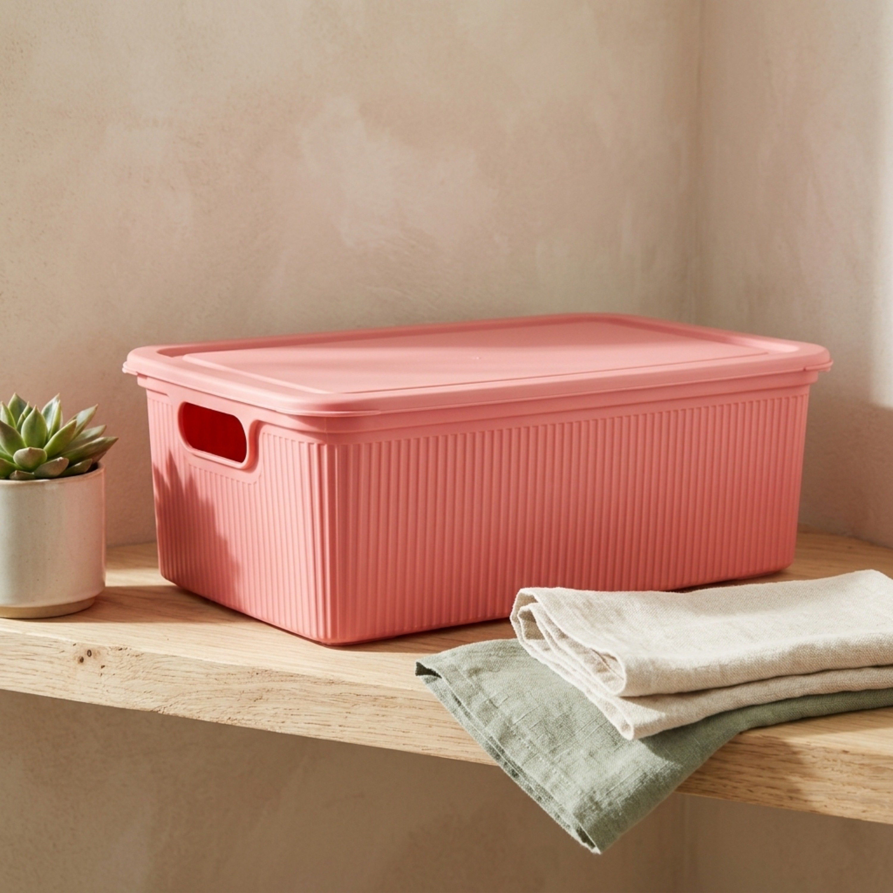 Jean Storage Basket with Lid - 21x62x40 cm-hbxhomeware-kidsessentials-kidsorganiser-image-1