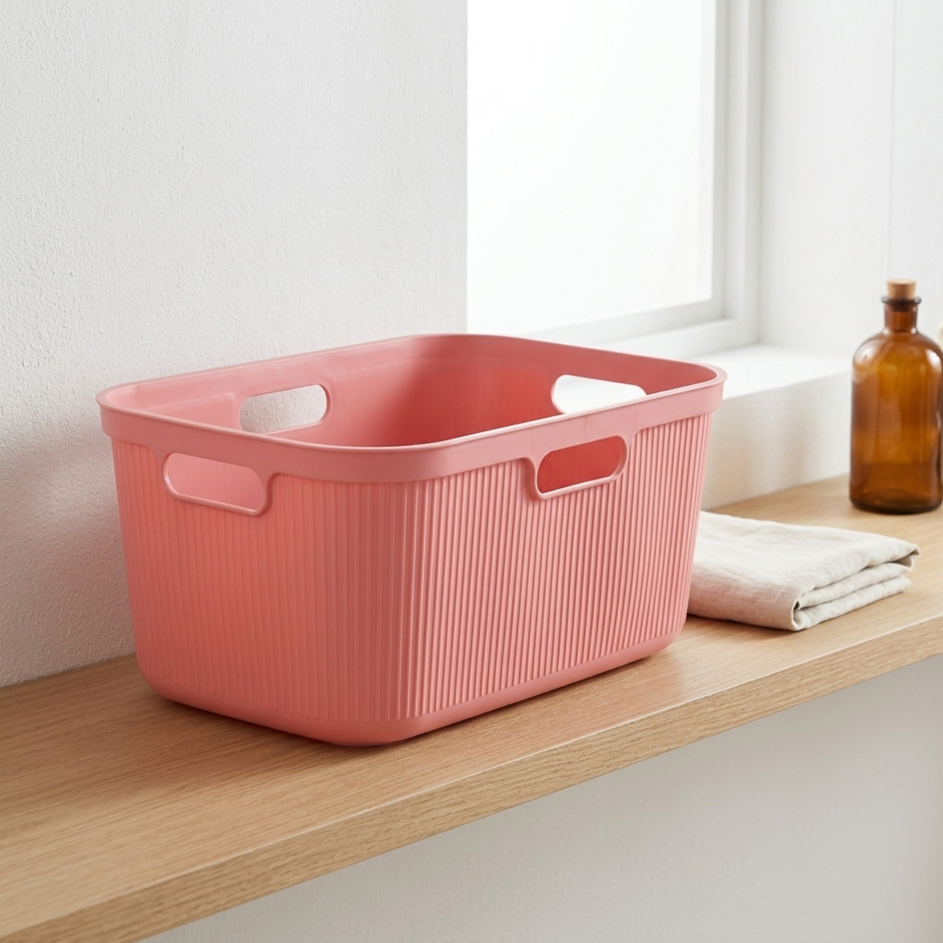 Jean Rectangular Laundry Hamper - 26x60x41 cm-hbxhomeware-kidsessentials-kidslaundryhamper-image-1