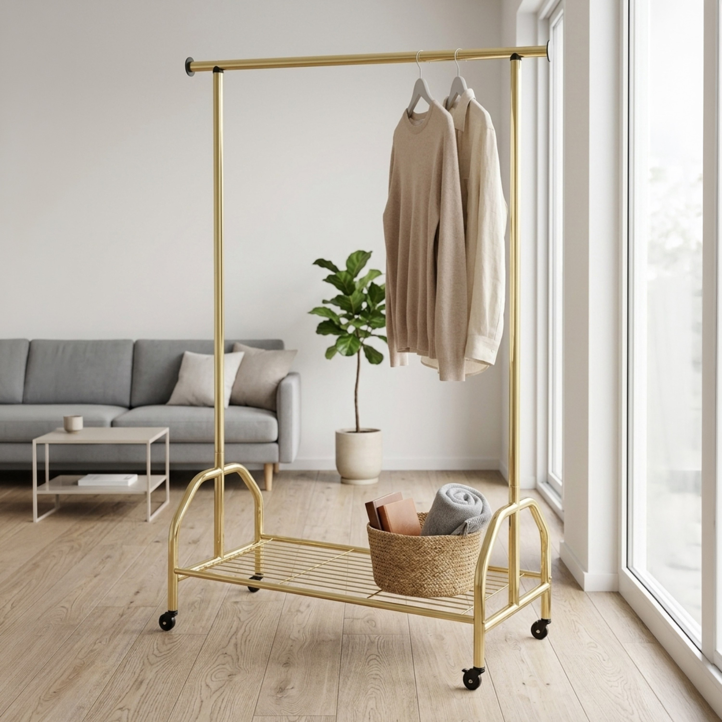 علّاقة ملابس من كوفارا لابيس - 121x50x176 سم-hbxhomeware-hbxbathroom-image-1
