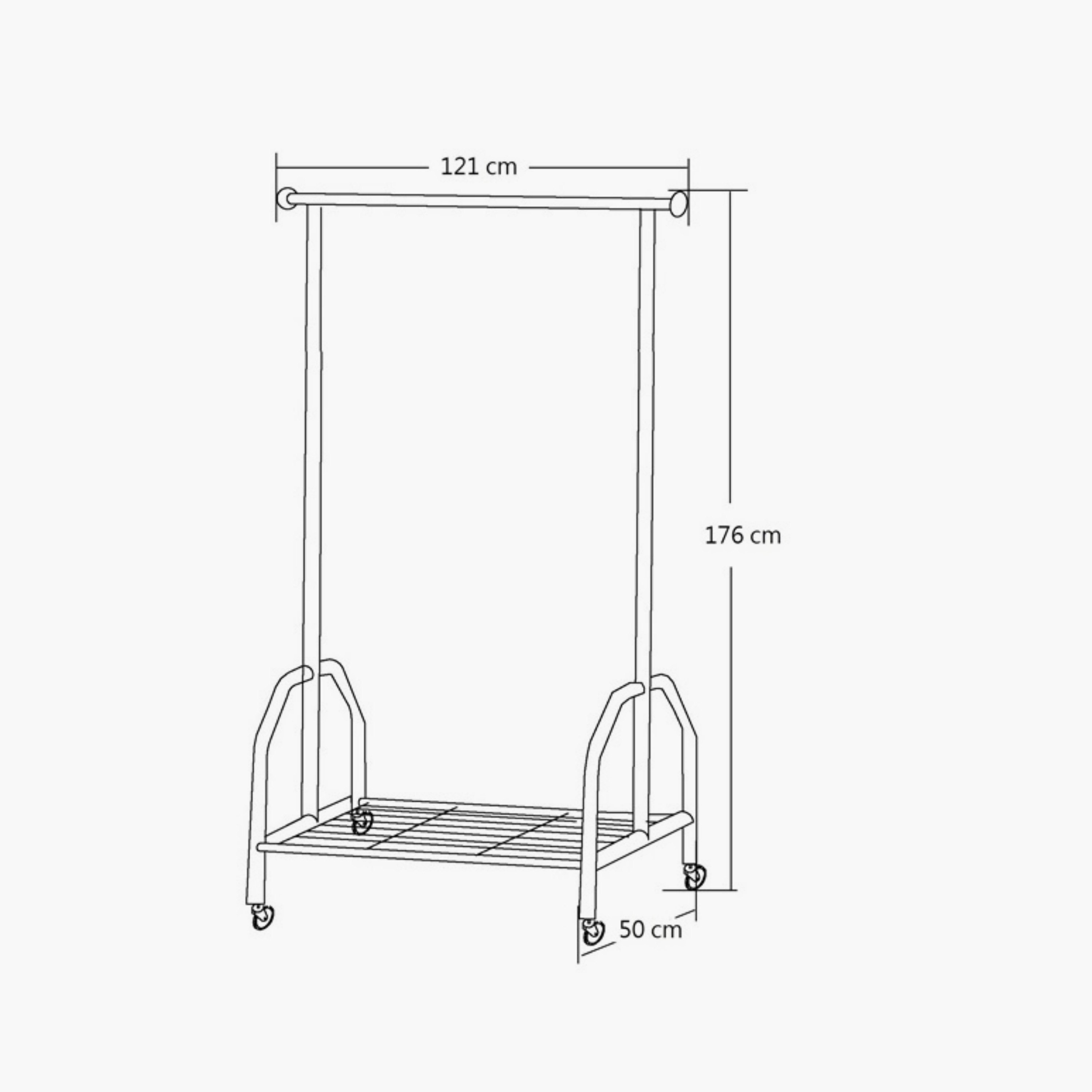 علّاقة ملابس من كوفارا لابيس - 121x50x176 سم-hbxhomeware-hbxbathroom-image-6