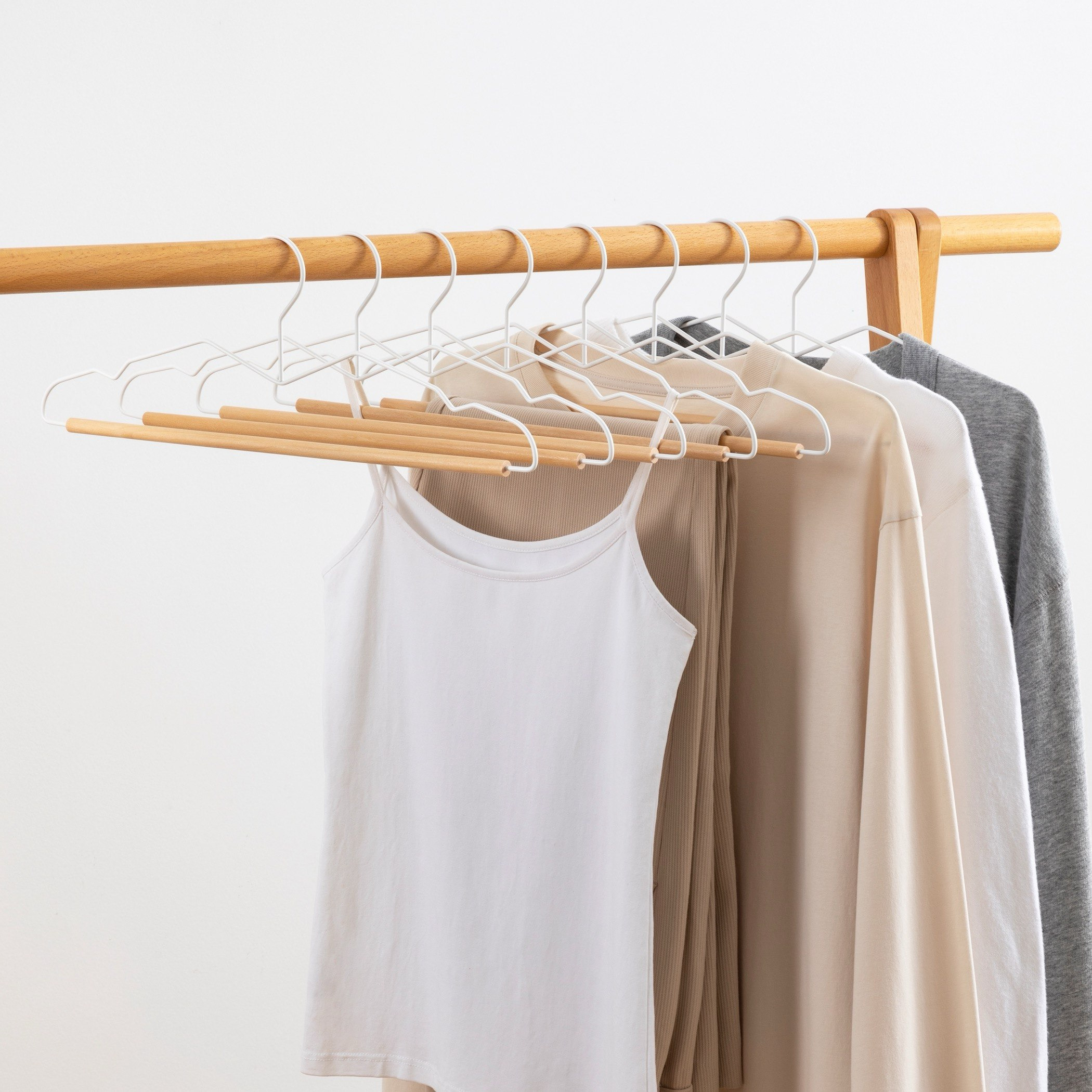 Jazz Metal and Wood Space Saving Hanger - Set of 4-hbxbedroom-bedroomaccessories-hangers-image-1