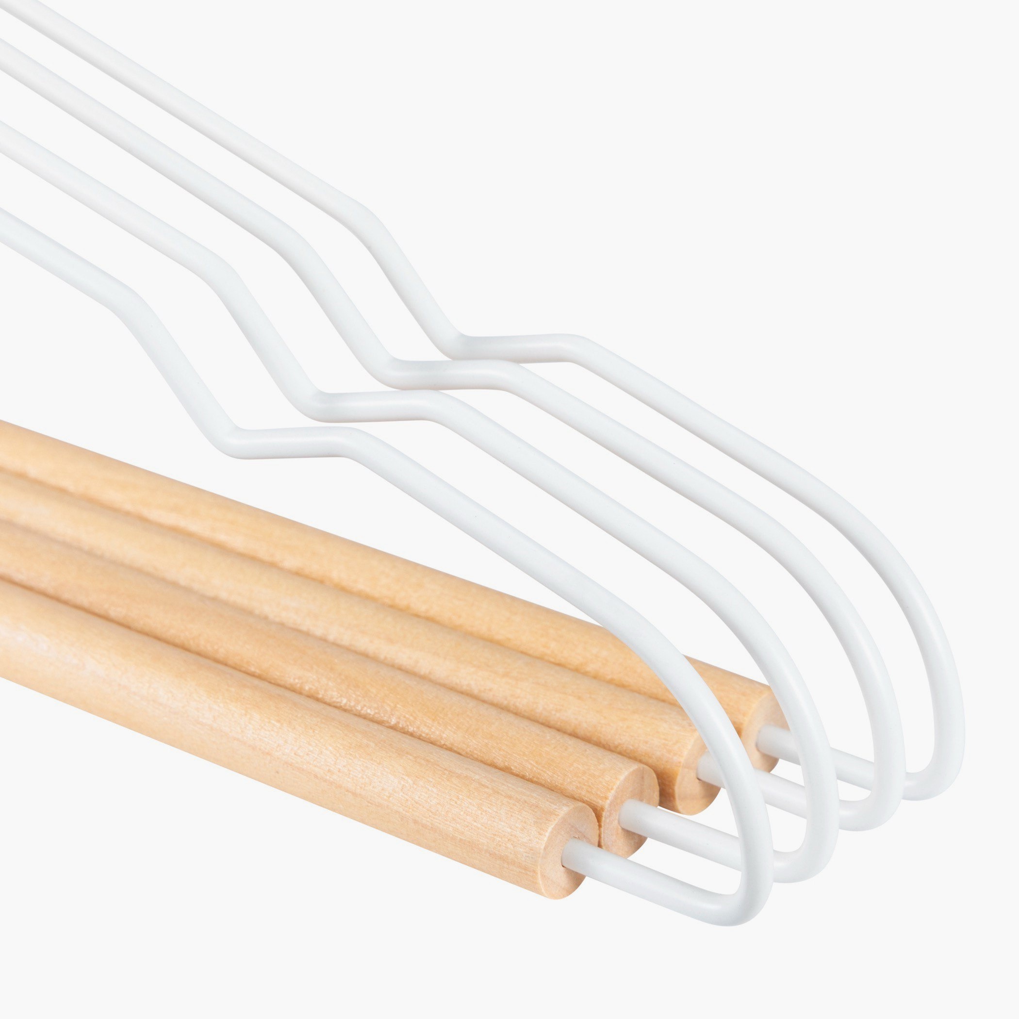 Jazz Metal and Wood Space Saving Hanger - Set of 4-hbxbedroom-bedroomaccessories-hangers-image-2