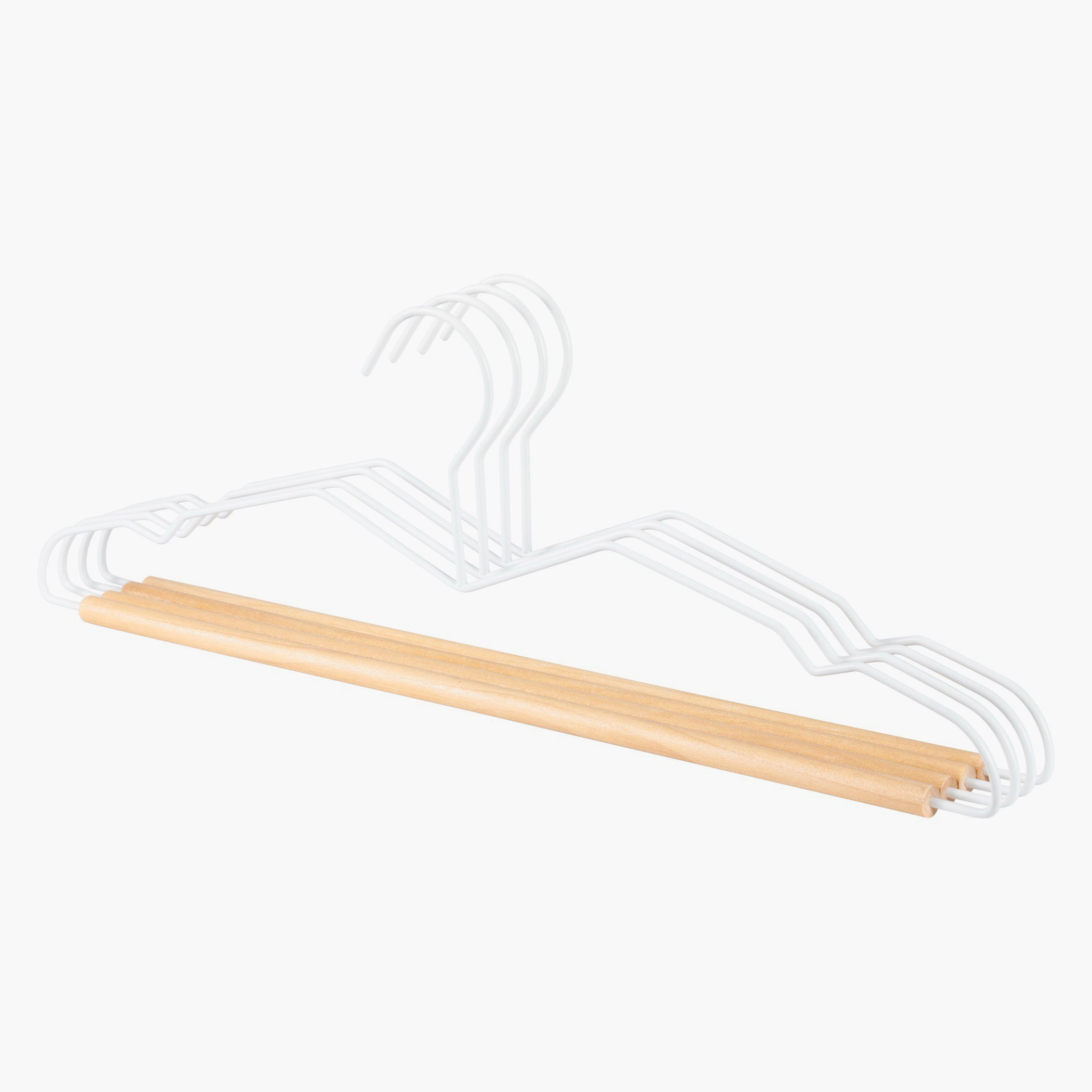Jazz Metal and Wood Space Saving Hanger - Set of 4-hbxbedroom-bedroomaccessories-hangers-image-4