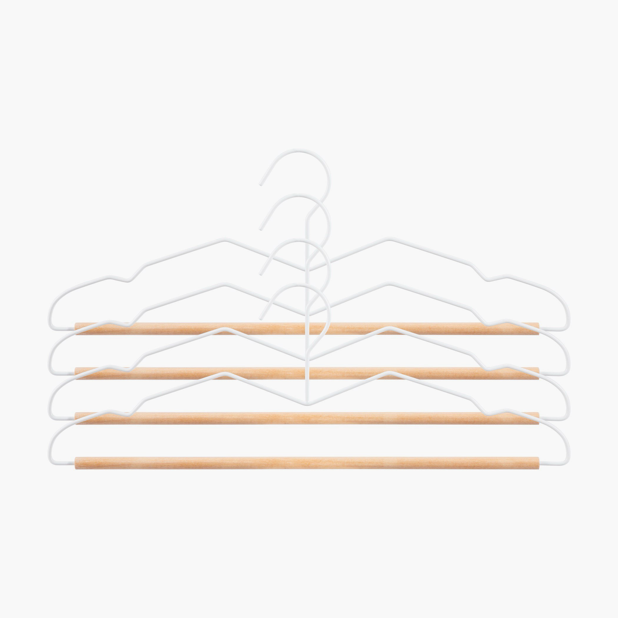 Jazz Metal and Wood Space Saving Hanger - Set of 4-hbxbedroom-bedroomaccessories-hangers-image-5