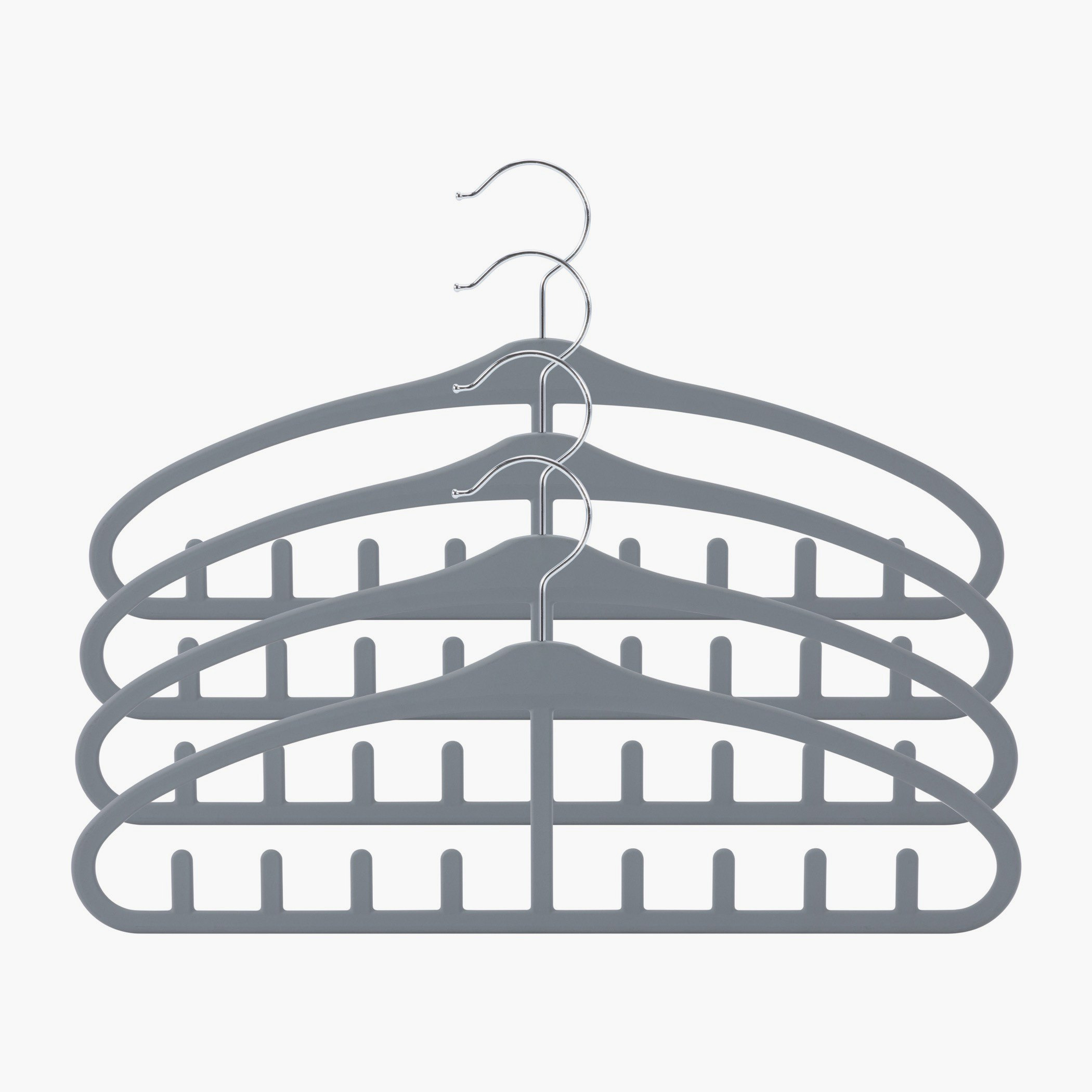 Noah Soft Multi Slot Hanger - Set of 4-hbxbedroom-bedroomaccessories-hangers-image-2