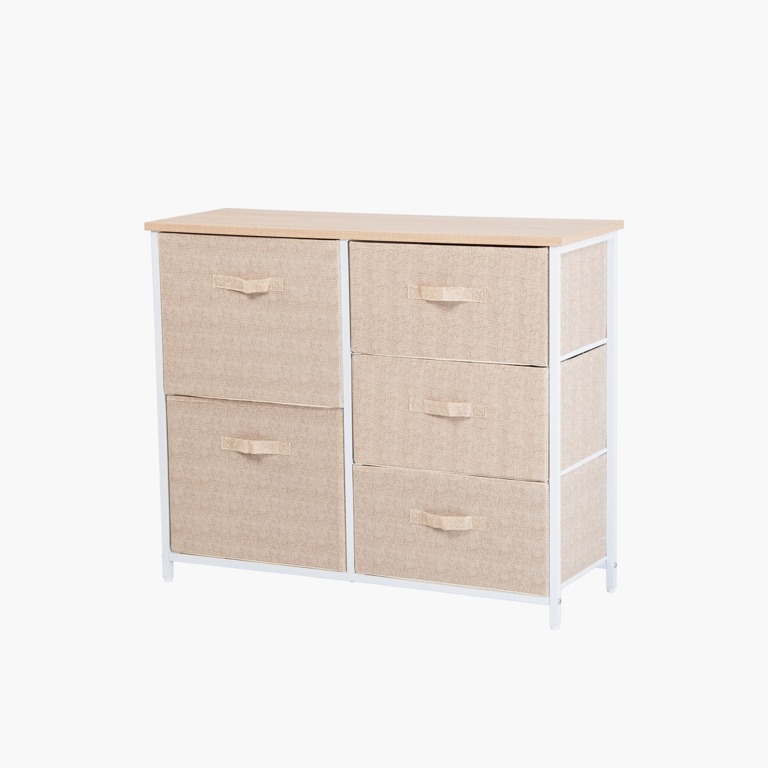 وحدة تخزين بـ 5 من كوفارا أمارا - 85x30x70 سم-hbxbedroom-bedroomaccessories-bedroomstorage-image-2