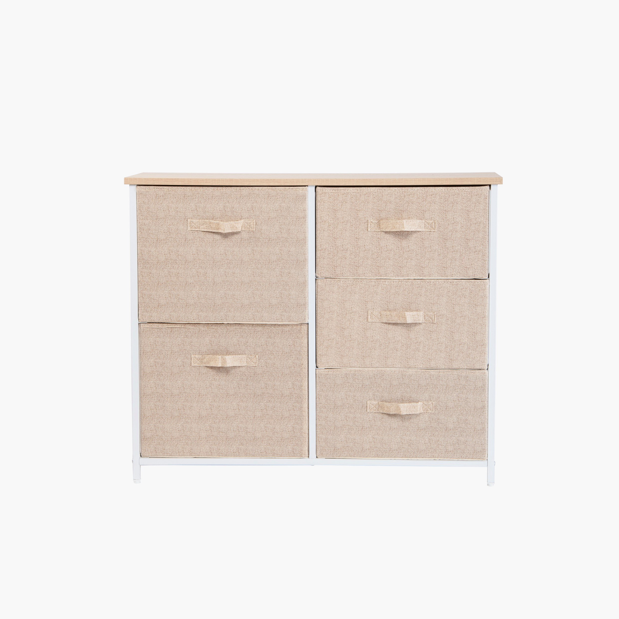 وحدة تخزين بـ 5 من كوفارا أمارا - 85x30x70 سم-hbxbedroom-bedroomaccessories-bedroomstorage-image-4