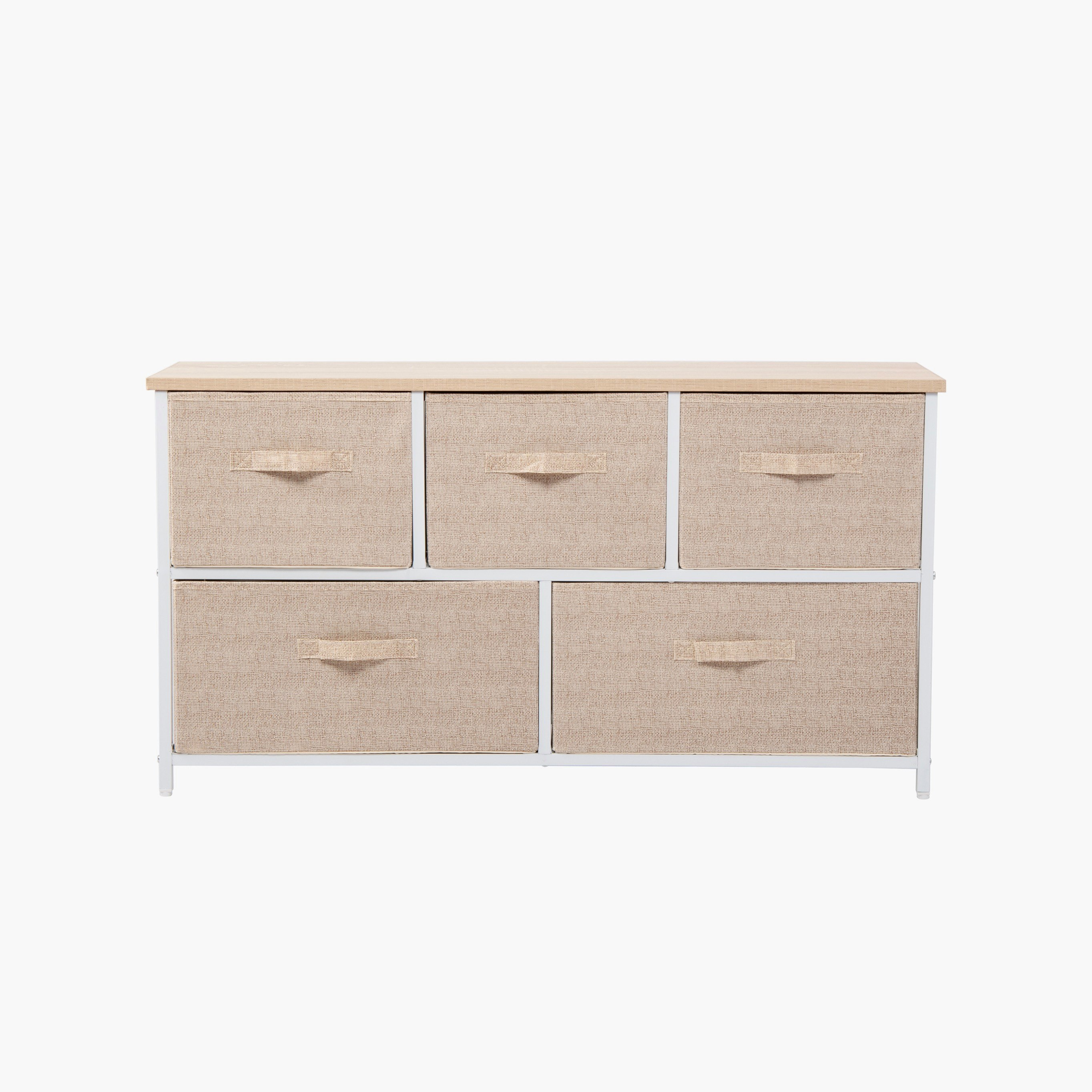 Covara Amara  5-Drawer Storage Shelf - 100x30x55 cm-hbxbedroom-bedroomaccessories-bedroomstorage-image-2