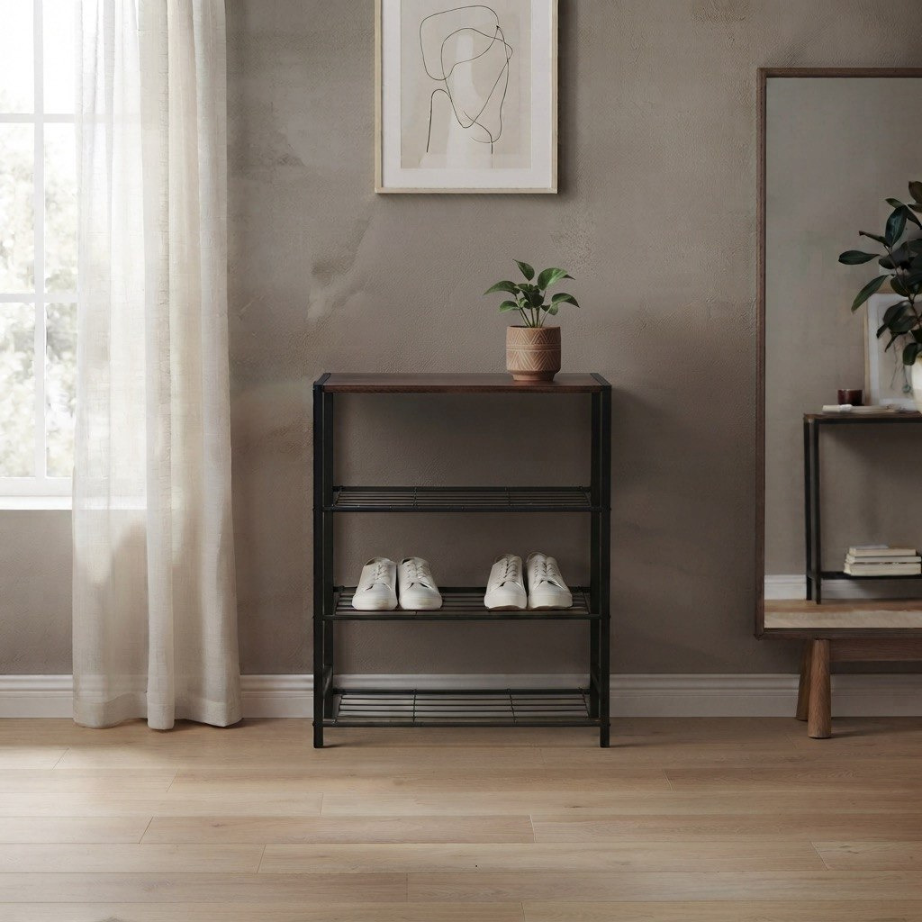 رف أحذية 4 طوابق ساجا من كوفارا - 63x30x63.5 سم-hbxhomeware-hbxlivingroom-image-1
