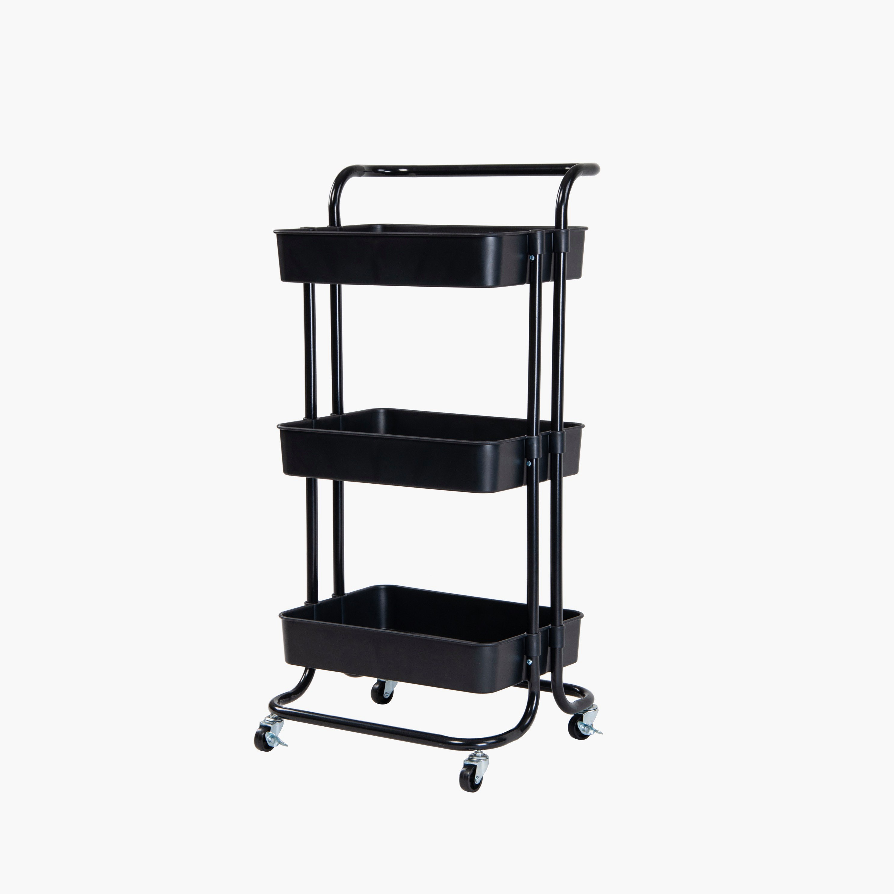 Covara Arctic 3-Tier Multi Utility Trolley - 42x35x85 cm-hbxbedroom-bedroomaccessories-bedroomstorage-image-3
