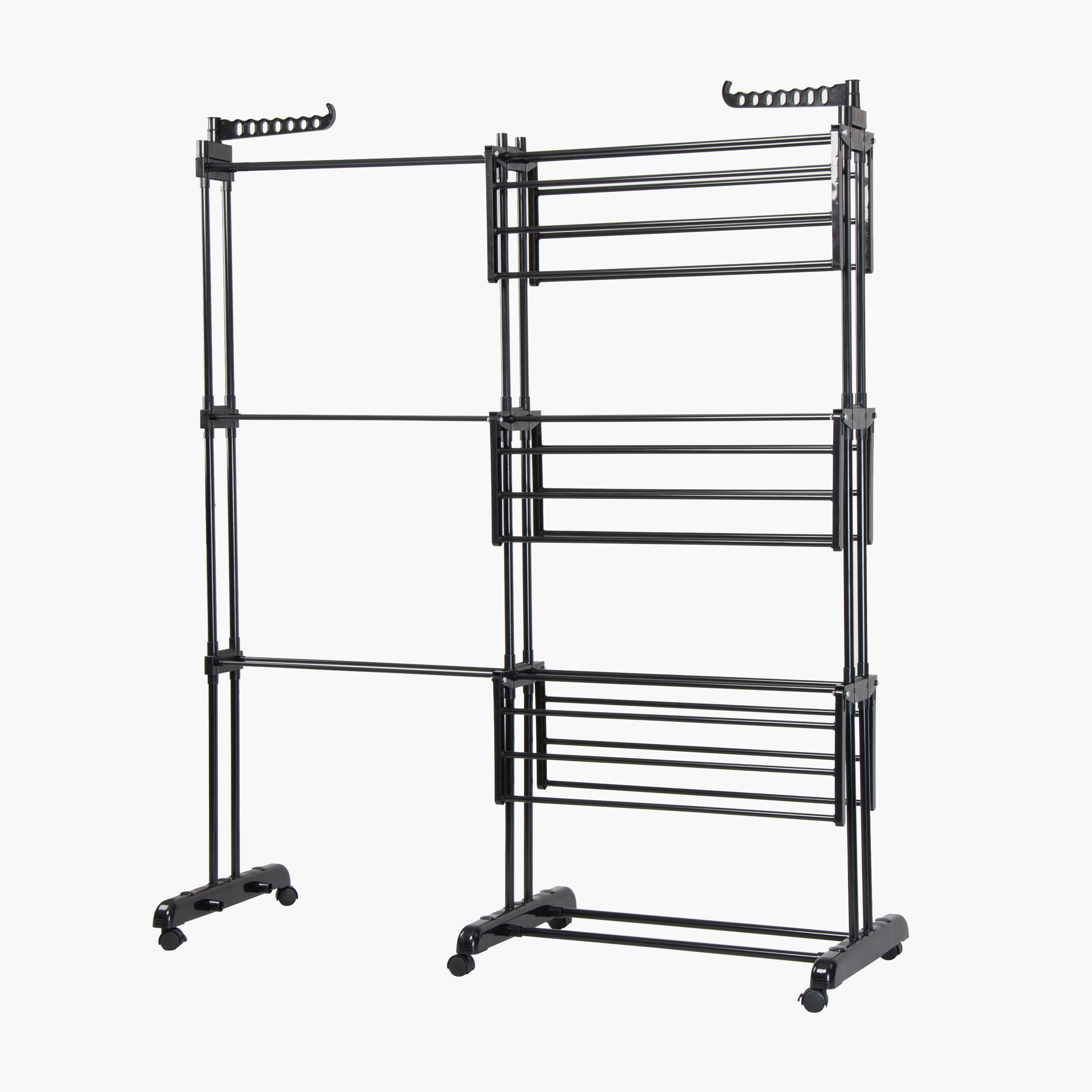 رف تجفيف ملابس قابل للتمدد أمنية من كوفارا - 140x50x170 سم-hbxhomeware-bathandlaundry-clothesdryingracks-image-2