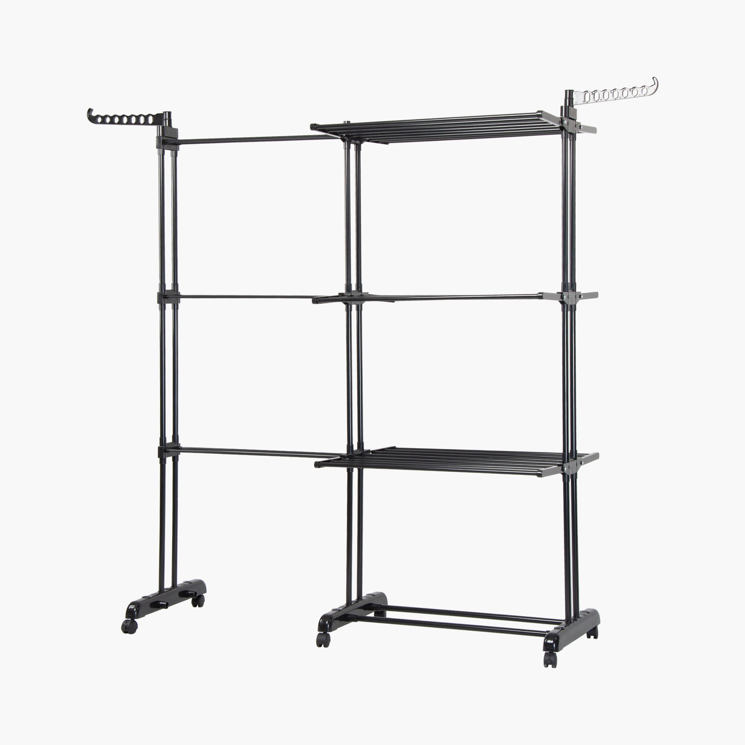 رف تجفيف ملابس قابل للتمدد أمنية من كوفارا - 140x50x170 سم-hbxhomeware-bathandlaundry-clothesdryingracks-image-4