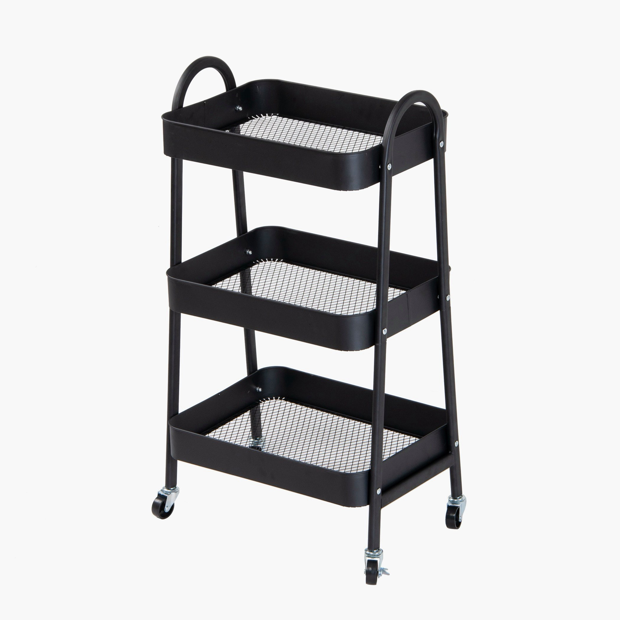 Covara Arctic 3-Tier Multi Utility Trolley - 45x31x78 cm-hbxbedroom-bedroomaccessories-bedroomstorage-image-2