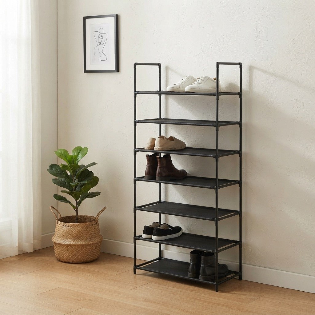 Covara Saga 7-Tier Shoe Rack - 57x28x124 cm-hbxhomeware-hbxlivingroom-image-1