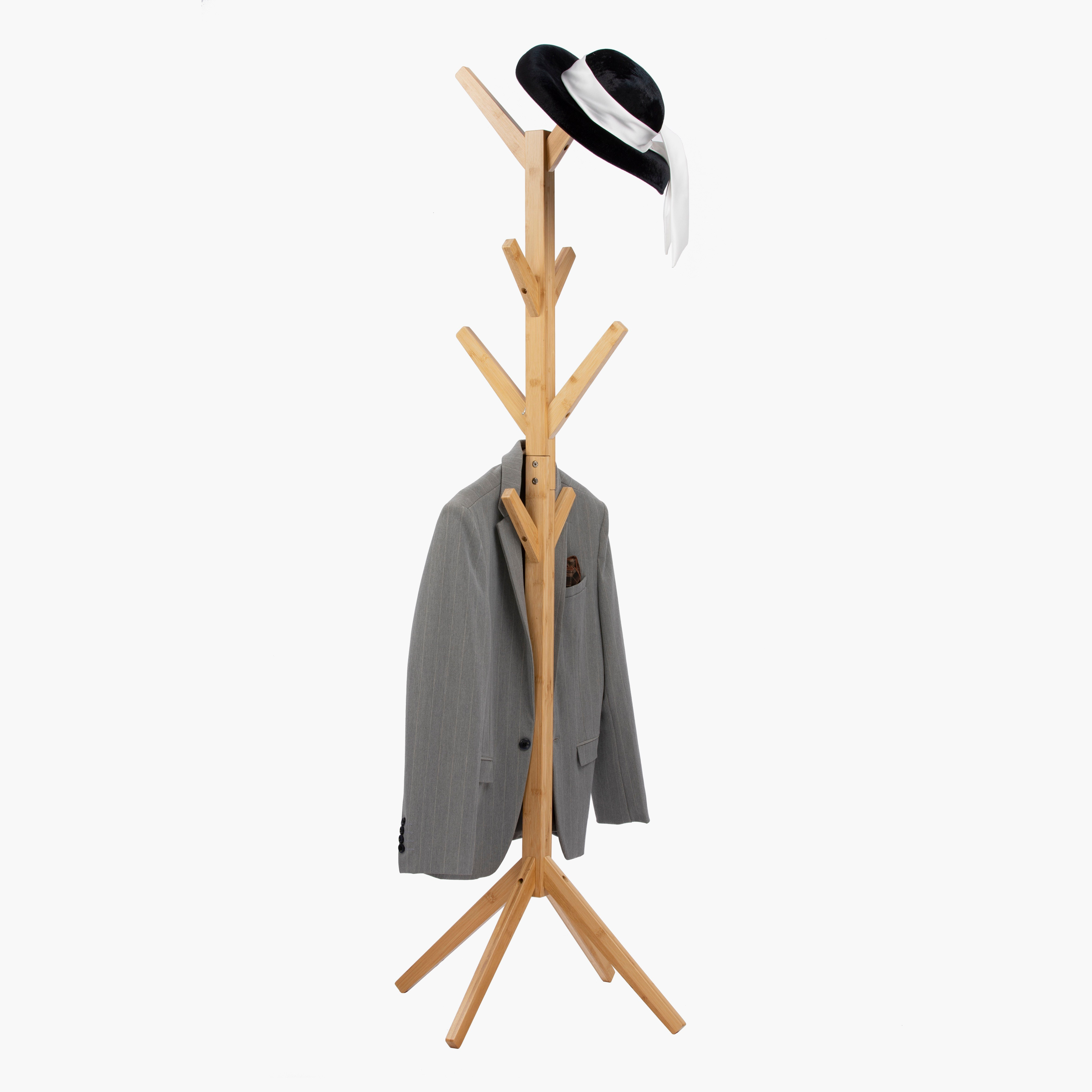 Covara Natura Bamboo Coat Rack - 60x60x168 cm-hbxbedroom-bedroomaccessories-hangers-image-4
