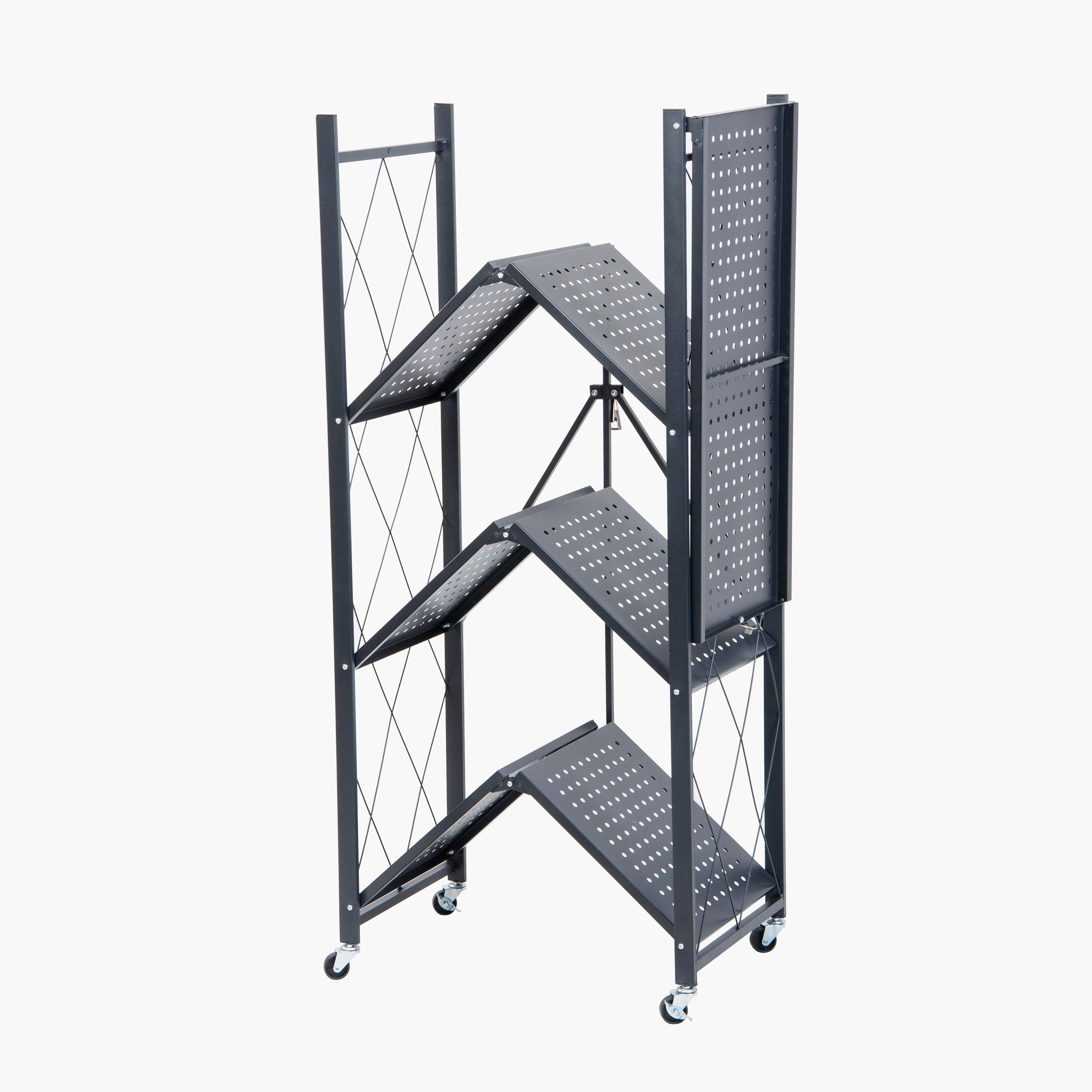 رف تخزين قابل للطي بـ 4 مستويات من أكسفورد - 70x34x127 سم-hbxbedroom-bedroomaccessories-bedroomstorage-image-3