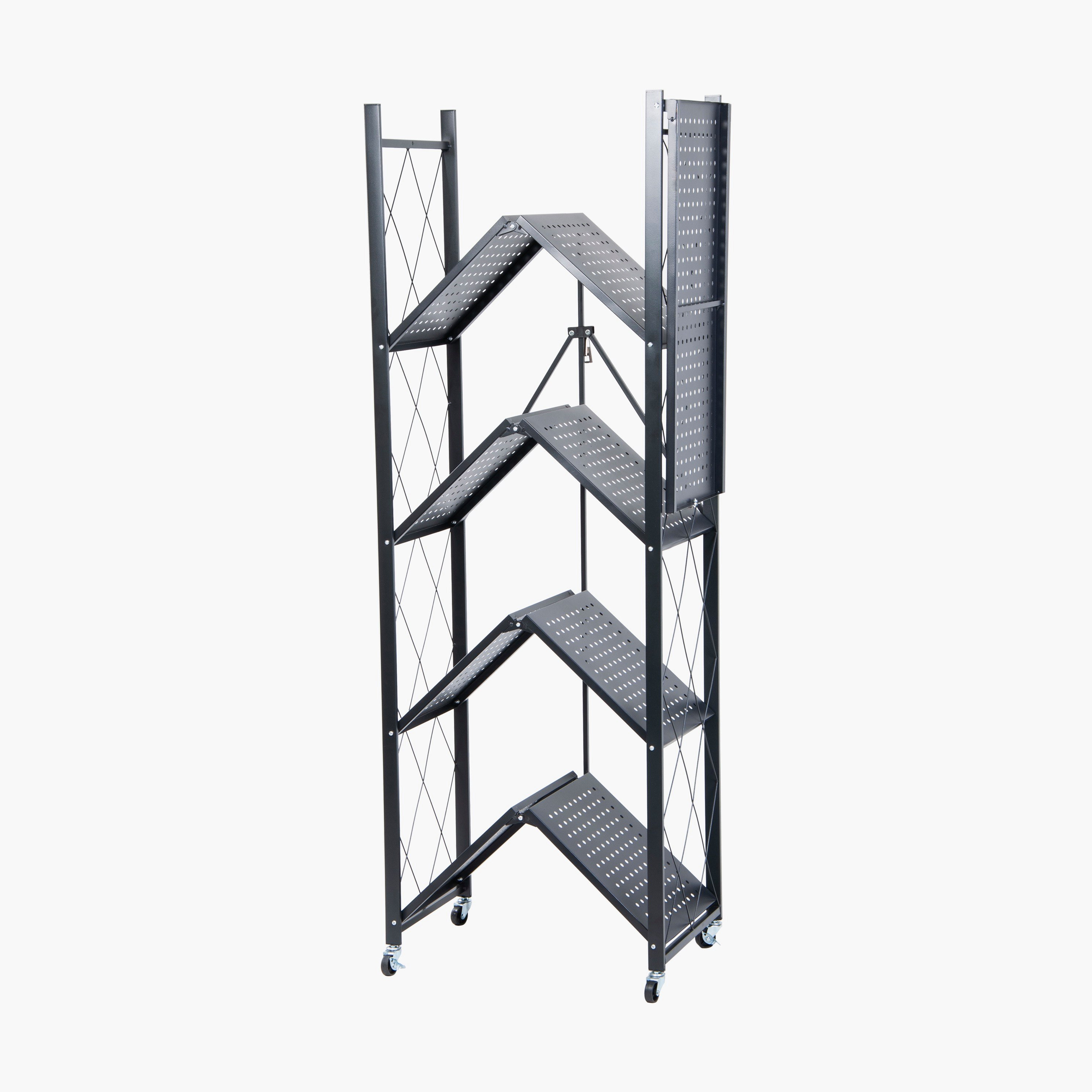 Oxford 5-Tier Foldable Storage Rack - 70x34x163 cm-hbxbedroom-bedroomaccessories-bedroomstorage-image-3