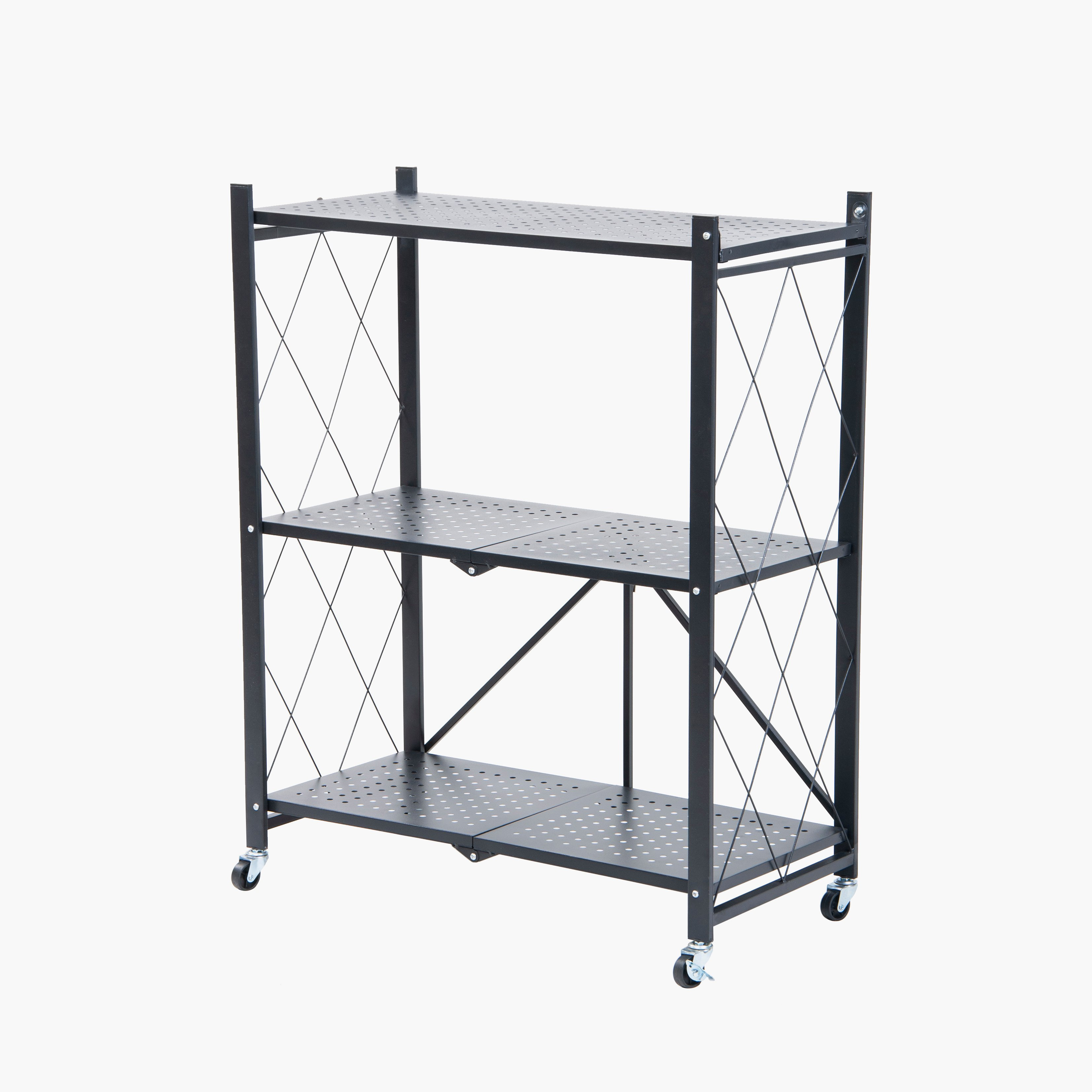 رف تخزين قابل للطي بـ 3 مستويات من أكسفورد - 70x34x87 سم-hbxbedroom-bedroomaccessories-bedroomstorage-image-2