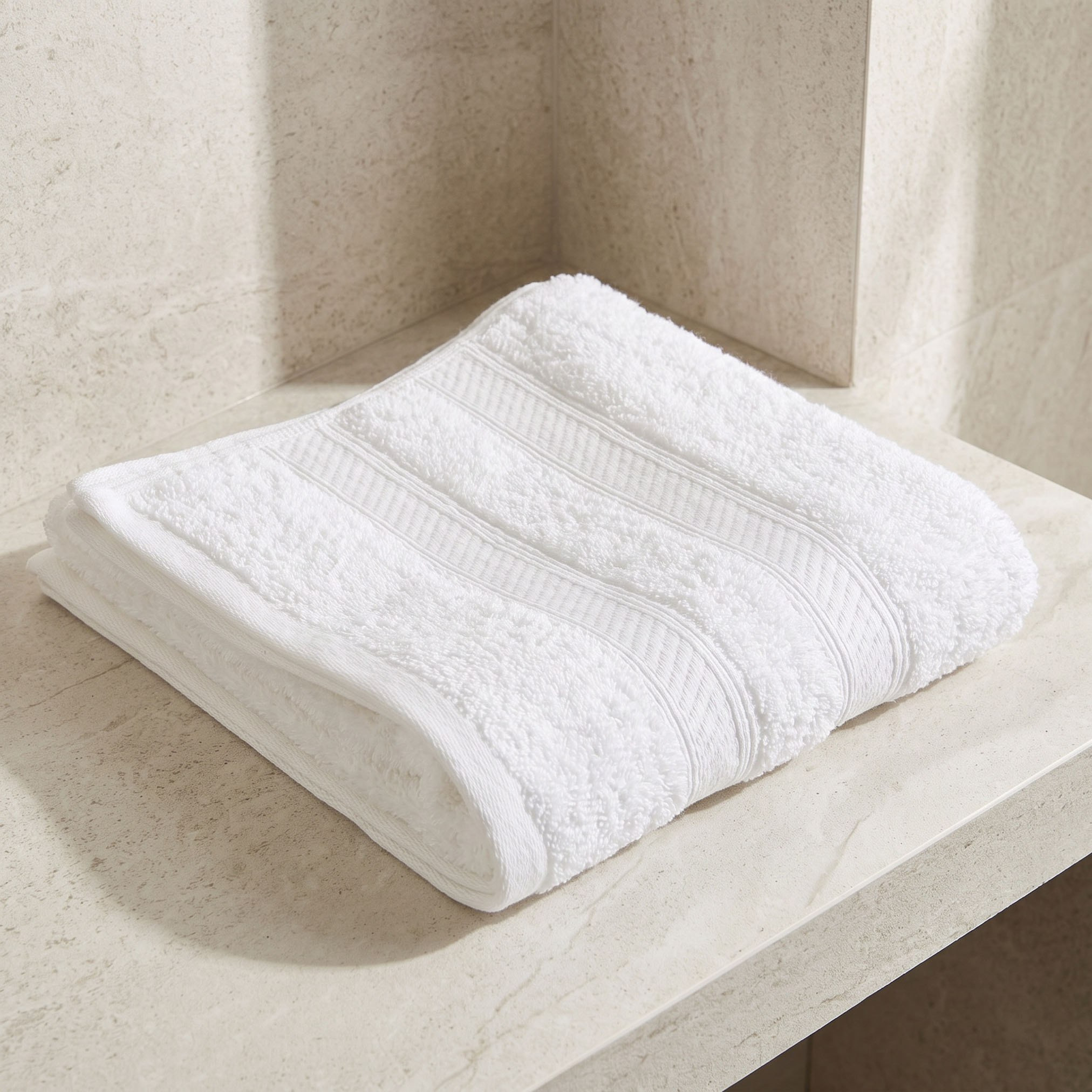 Essential Plus Combed Hand Towel - 50x90 cm-hbxbathroom-bathroomtextiles-image-4