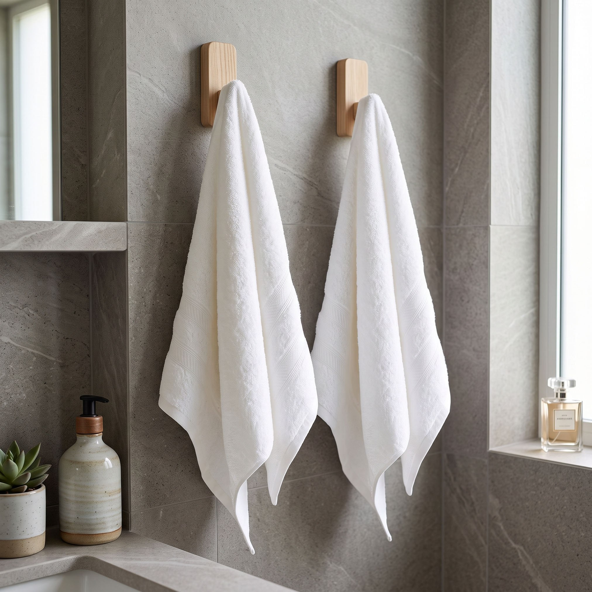Essential Plus Combed Hand Towel - 50x90 cm-hbxbathroom-bathroomtextiles-image-5