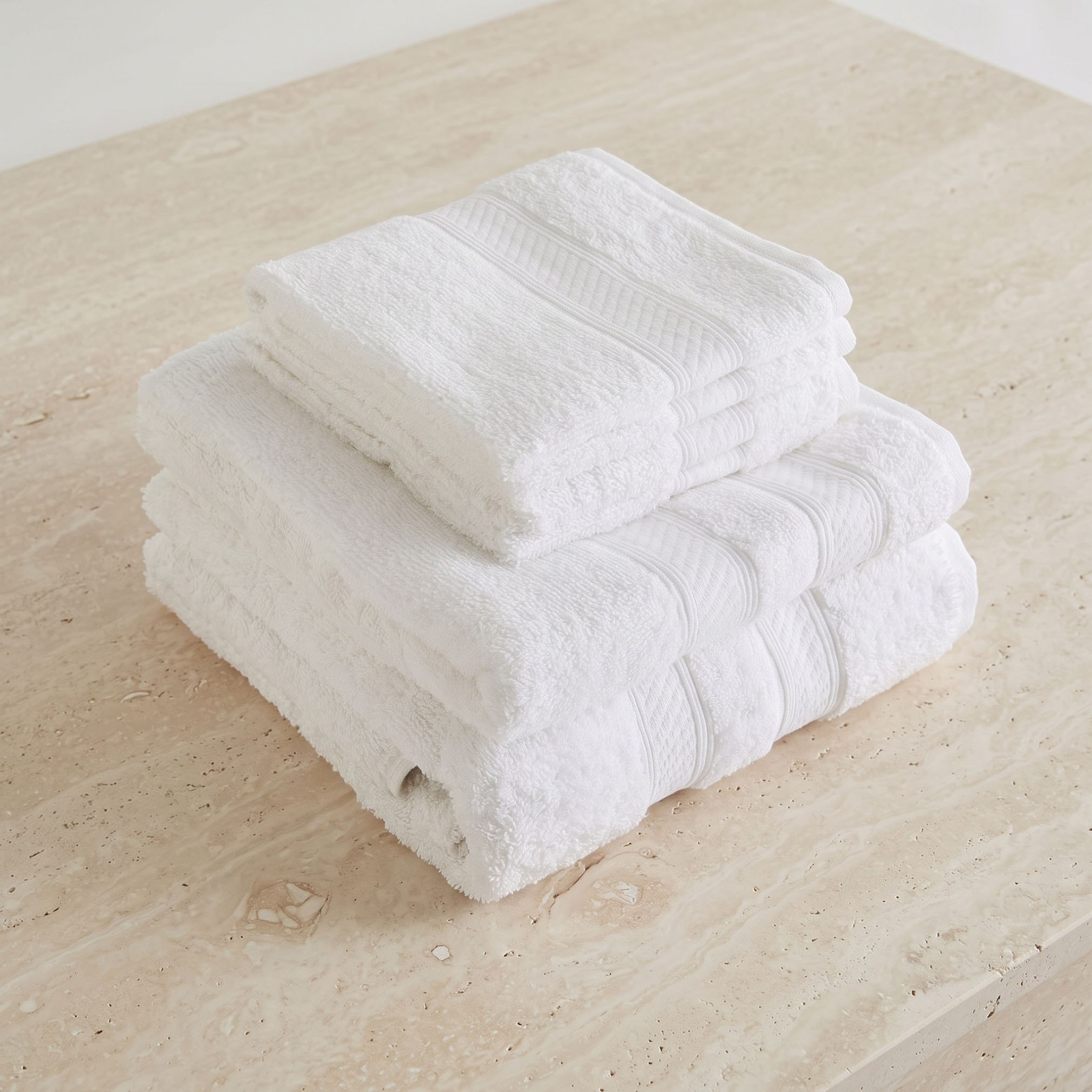 طقم مناشف ممشطة 6 قطع من إسينشال بلس-hbxbathroom-bathroomtextiles-image-1
