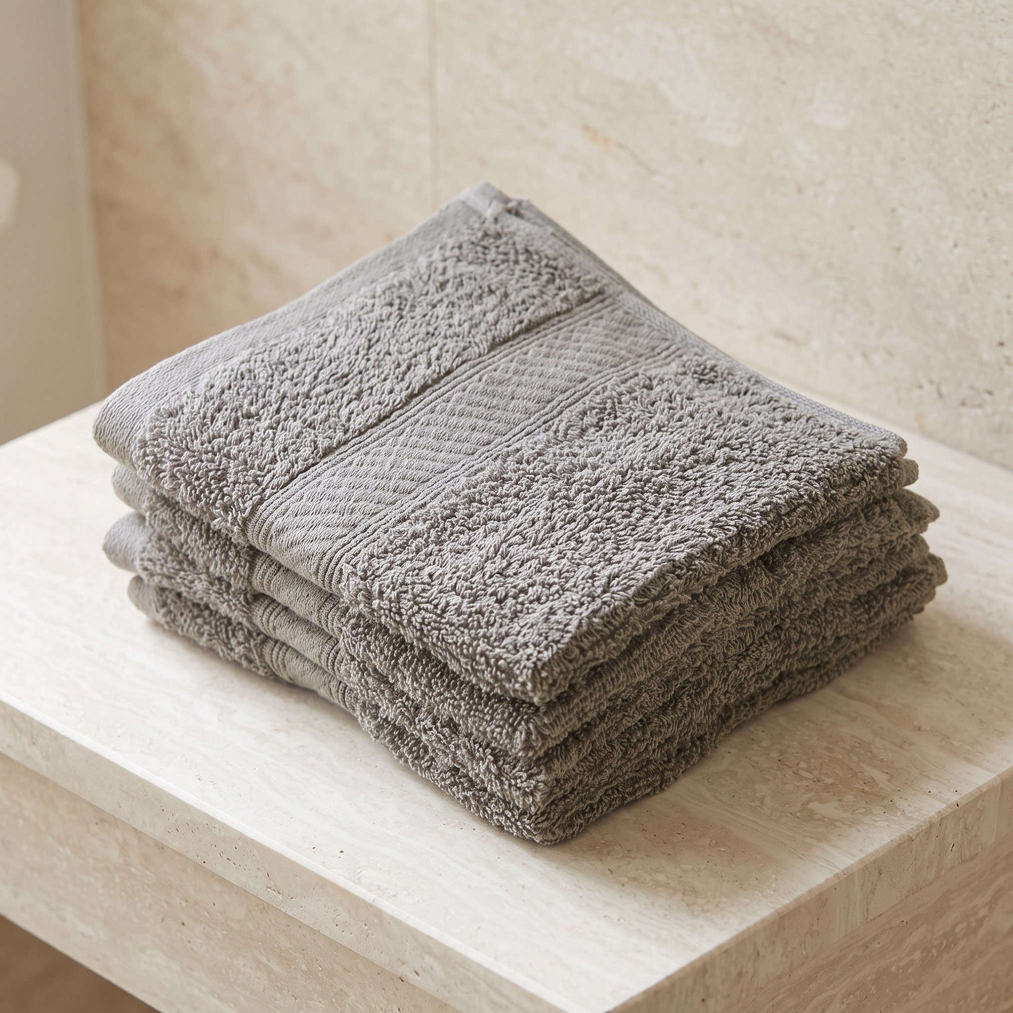 Essential Plus Combed 4-Piece Face Towel Set - 30x30 cm-hbxbathroom-bathroomtextiles-image-1