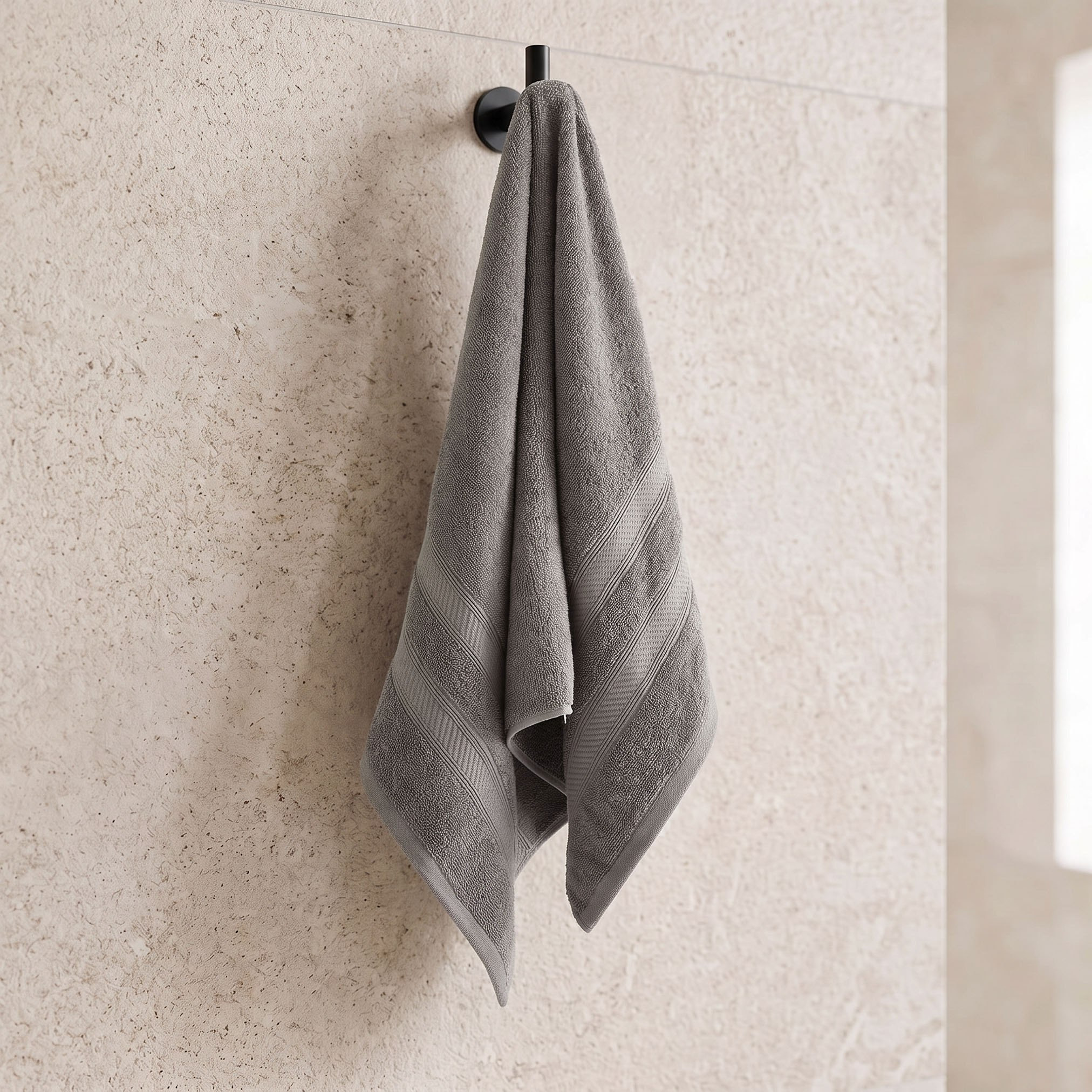 Essential Plus Combed Hand Towel - 50x90 cm-hbxbathroom-bathroomtextiles-image-2