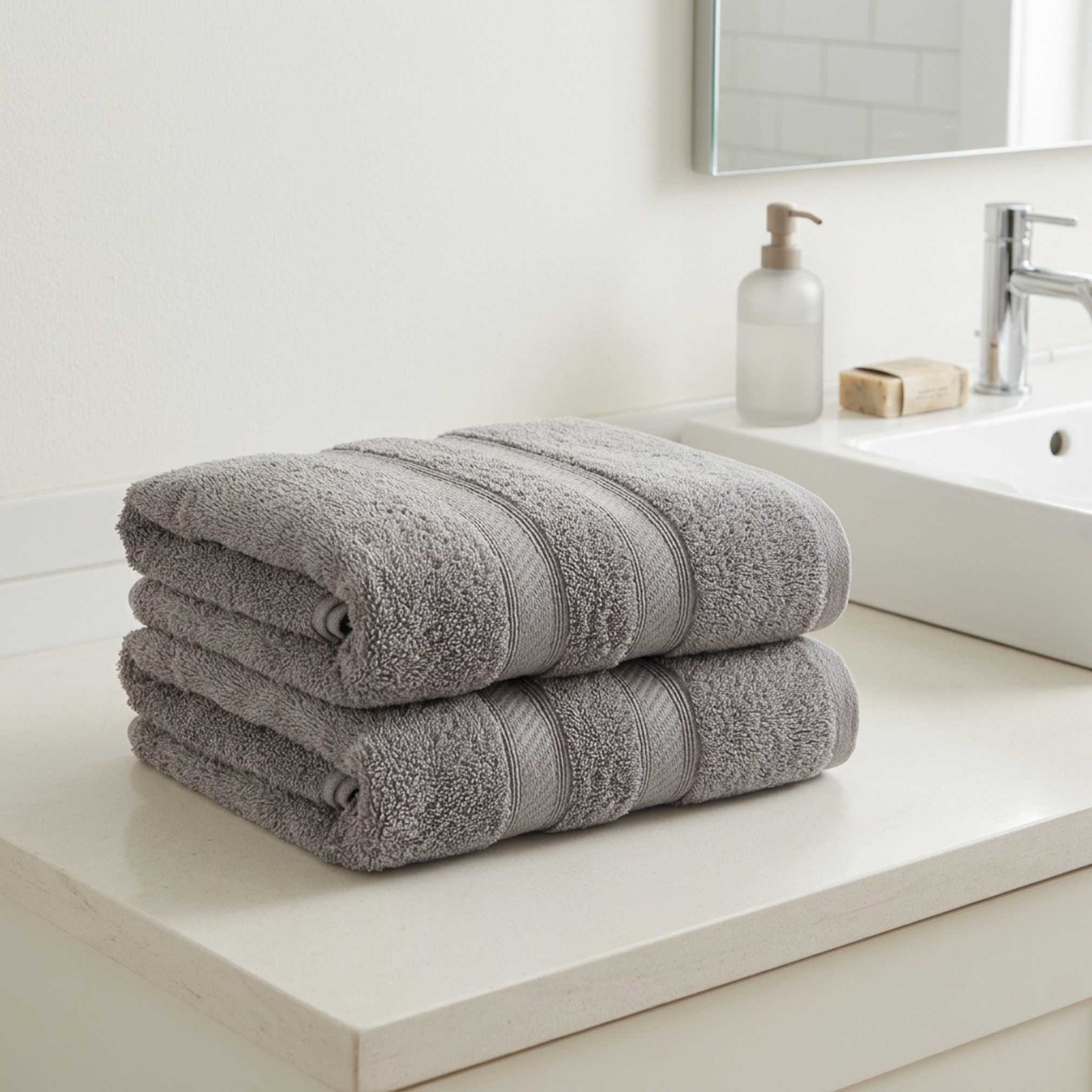 Essential Plus Combed Bath Towel - 70x140 cm-hbxbathroom-bathroomtextiles-image-4