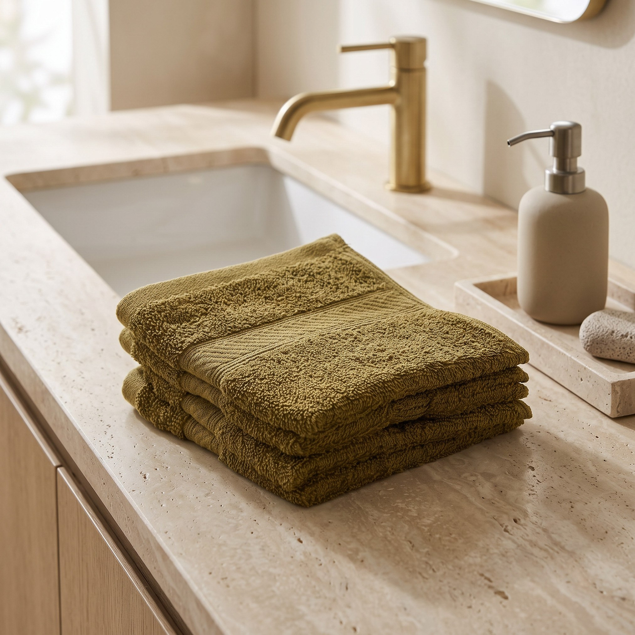 طقم مناشف وجه ممشطة 4 قطع من إسينشال بلس - 30x30 سم-hbxbathroom-bathroomtextiles-image-4
