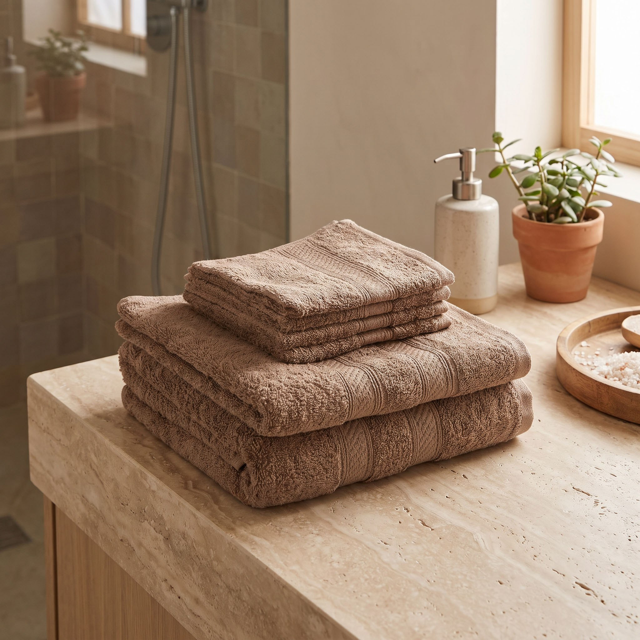 Essential Plus Combed 6-Piece Towel Set-hbxbathroom-bathroomtextiles-image-4