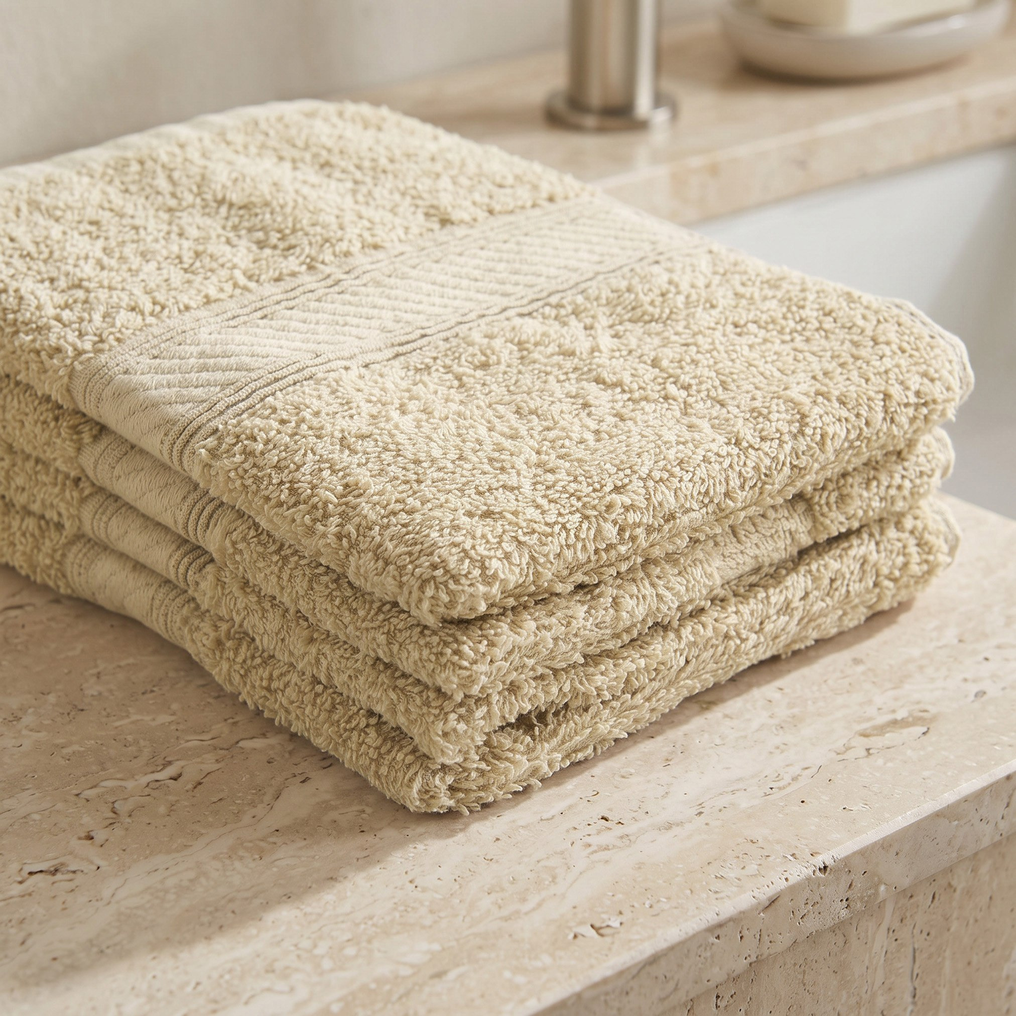 Essential Plus Combed 4-Piece Face Towel Set - 30x30 cm-hbxbathroom-bathroomtextiles-image-3