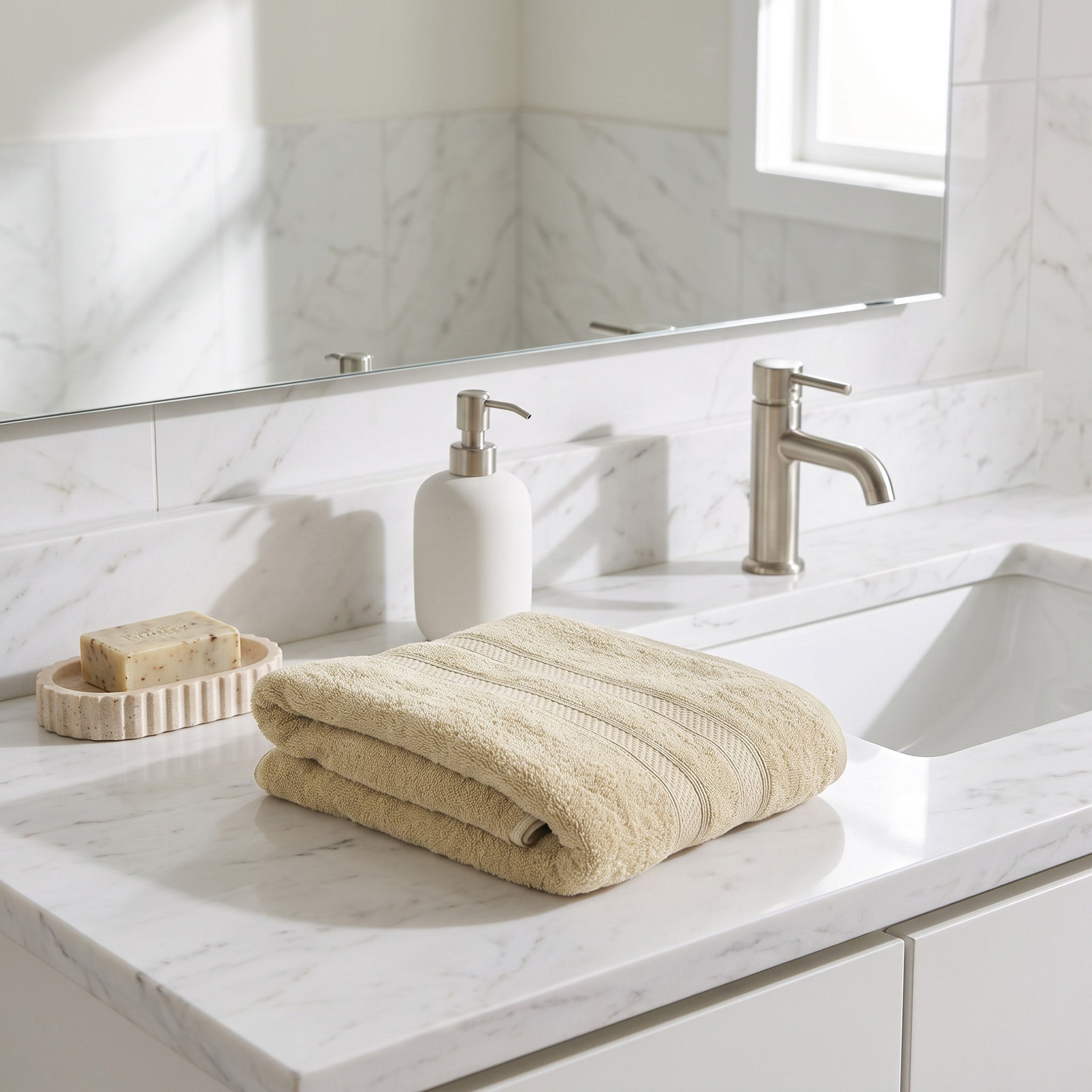Essential Plus Combed Bath Sheet - 90x150 cm-hbxbathroom-bathroomtextiles-image-4