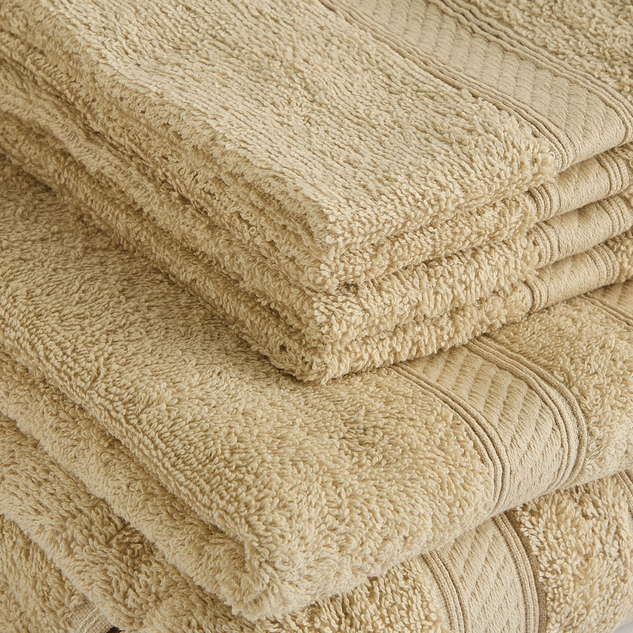 طقم مناشف ممشطة 6 قطع من إسينشال بلس-hbxbathroom-bathroomtextiles-image-3