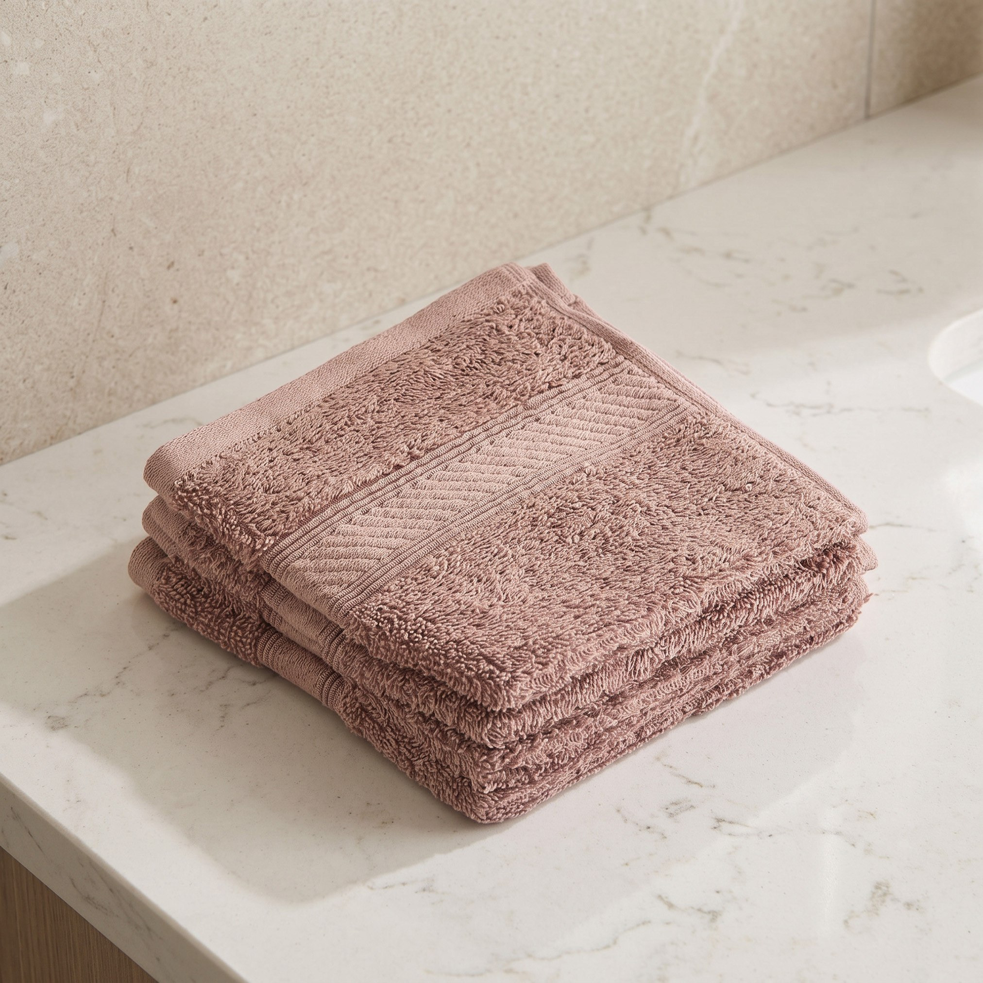Essential Plus Combed 4-Piece Face Towel Set - 30x30 cm-hbxbathroom-bathroomtextiles-image-1