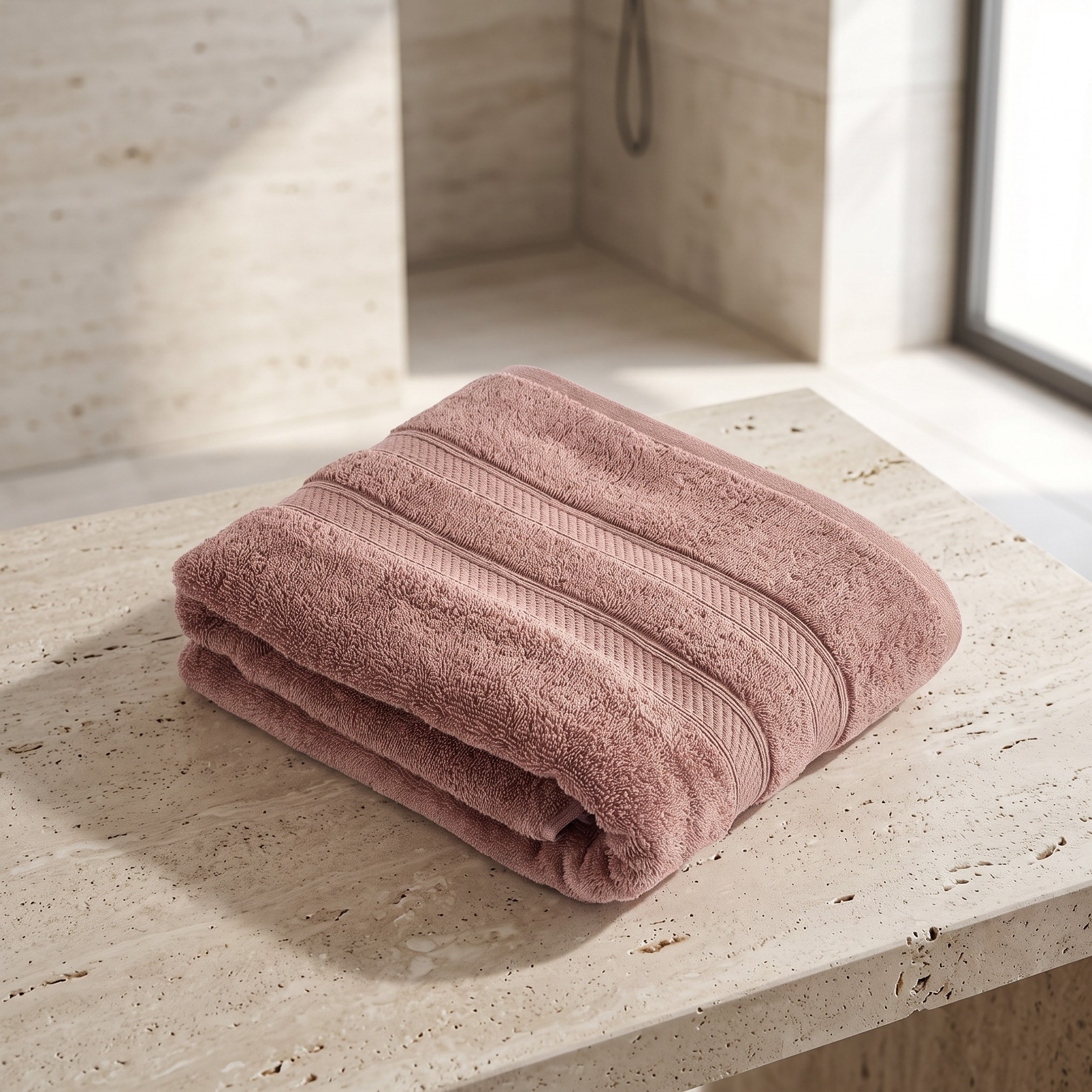 فوطة استحمام كبيرة من قطن ممشط - إسينشال بلس - 90×150 سم-hbxbathroom-bathroomtextiles-image-1