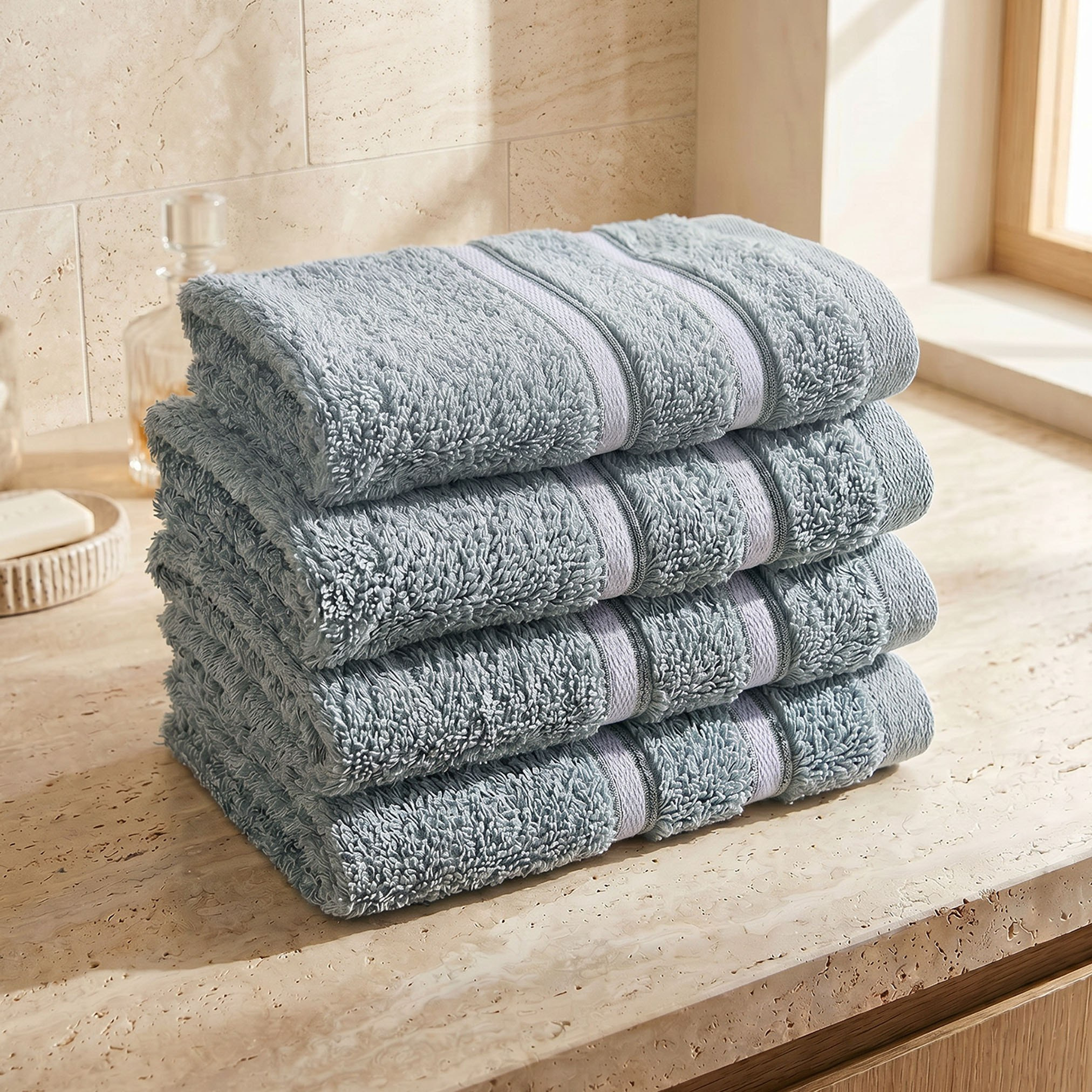 Snoopy 4-Piece Kids Carded Face Towel Set - 30x30 cm-hbxbathroom-bathroomtextiles-image-1