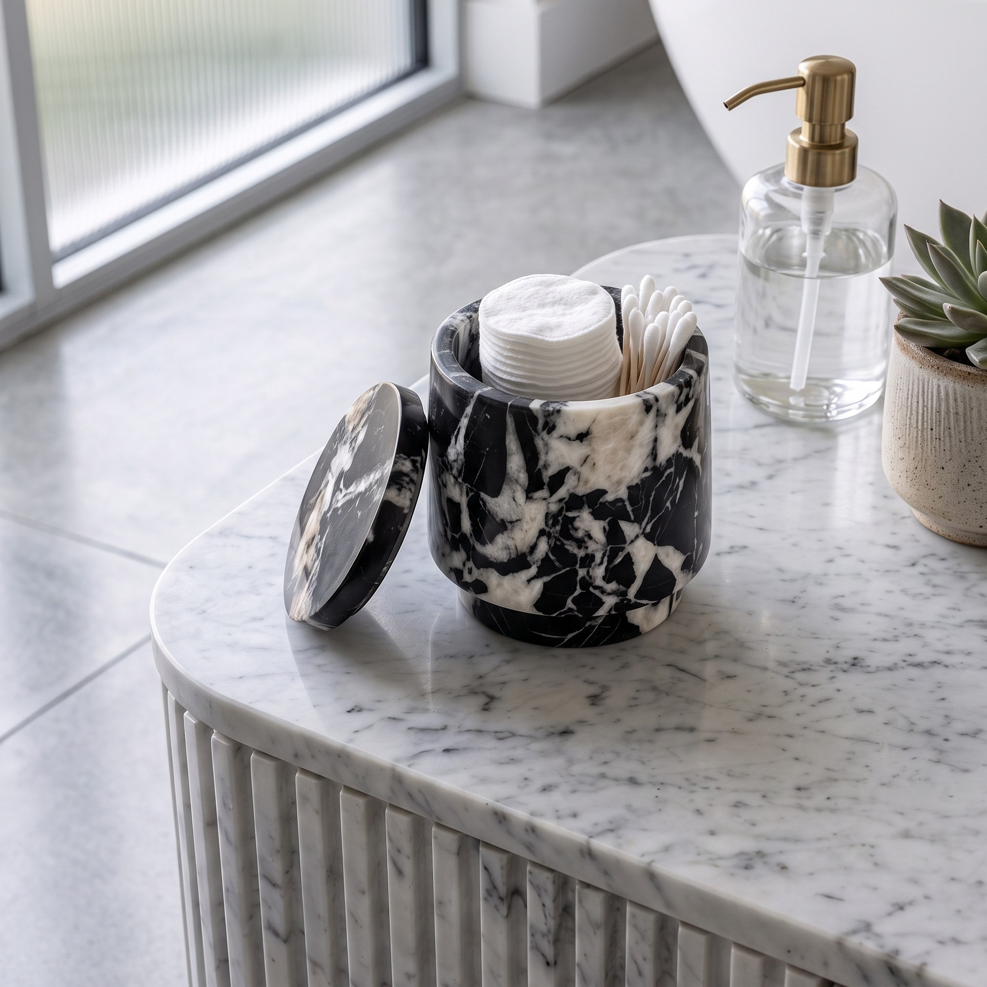 Onyx Marble Cotton Jar-hbxhomeware-bathandlaundry-tissueboxesandcottonjars-image-4