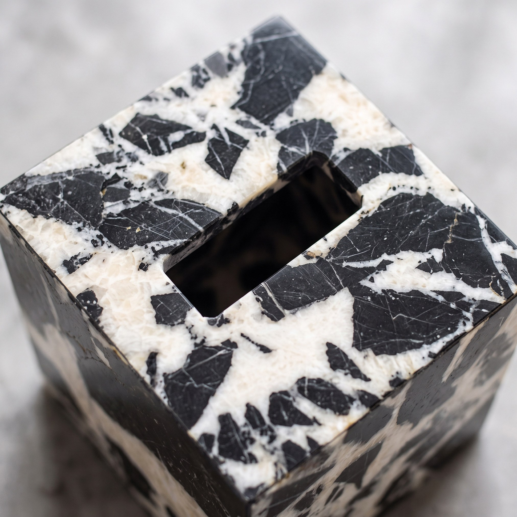 Onyx Marble Tissue Box Cover-hbxhomeware-bathandlaundry-tissueboxesandcottonjars-image-2