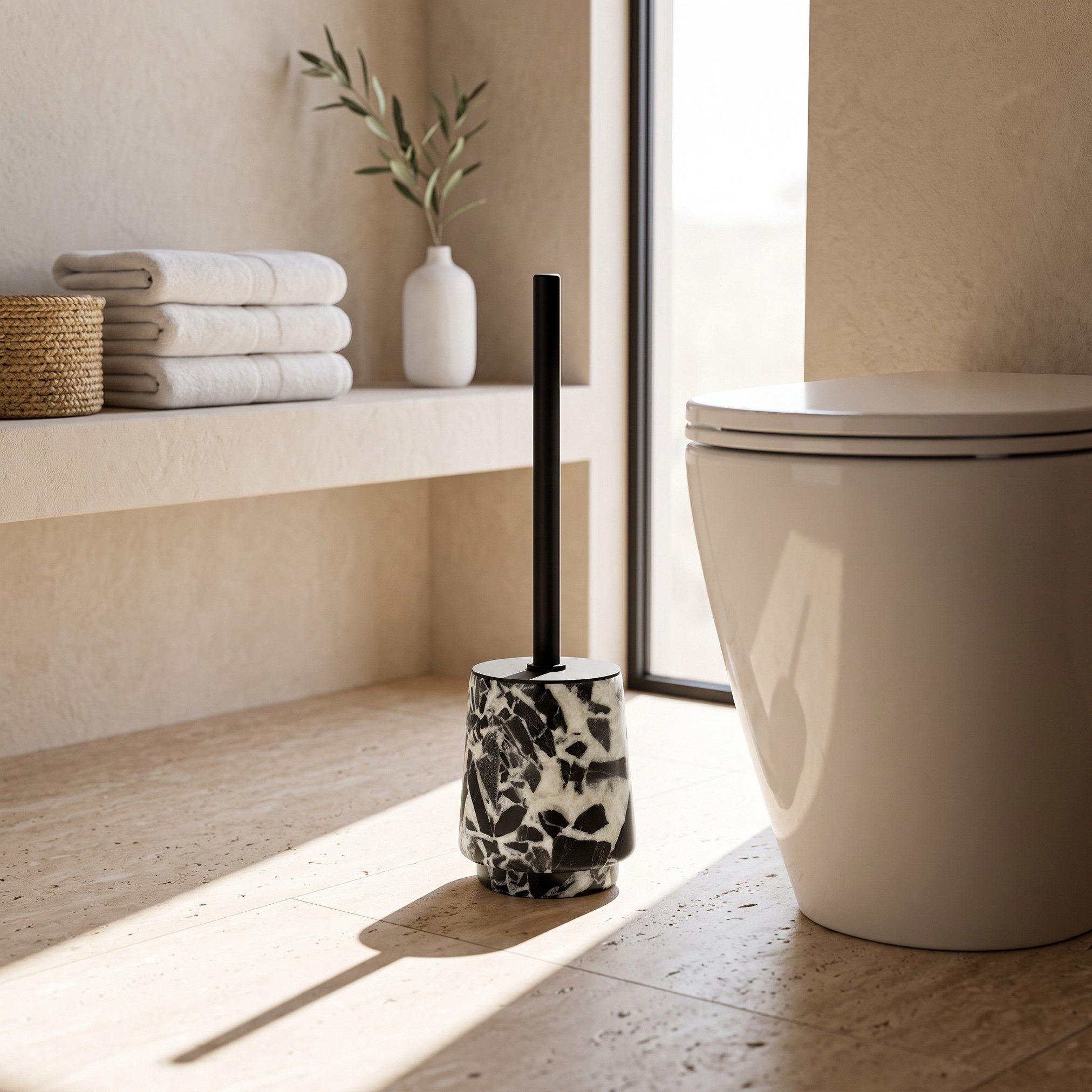 Onyx Marble Toilet Brush Holder-hbxbathroom-laundry-cleaningaccessories-image-3